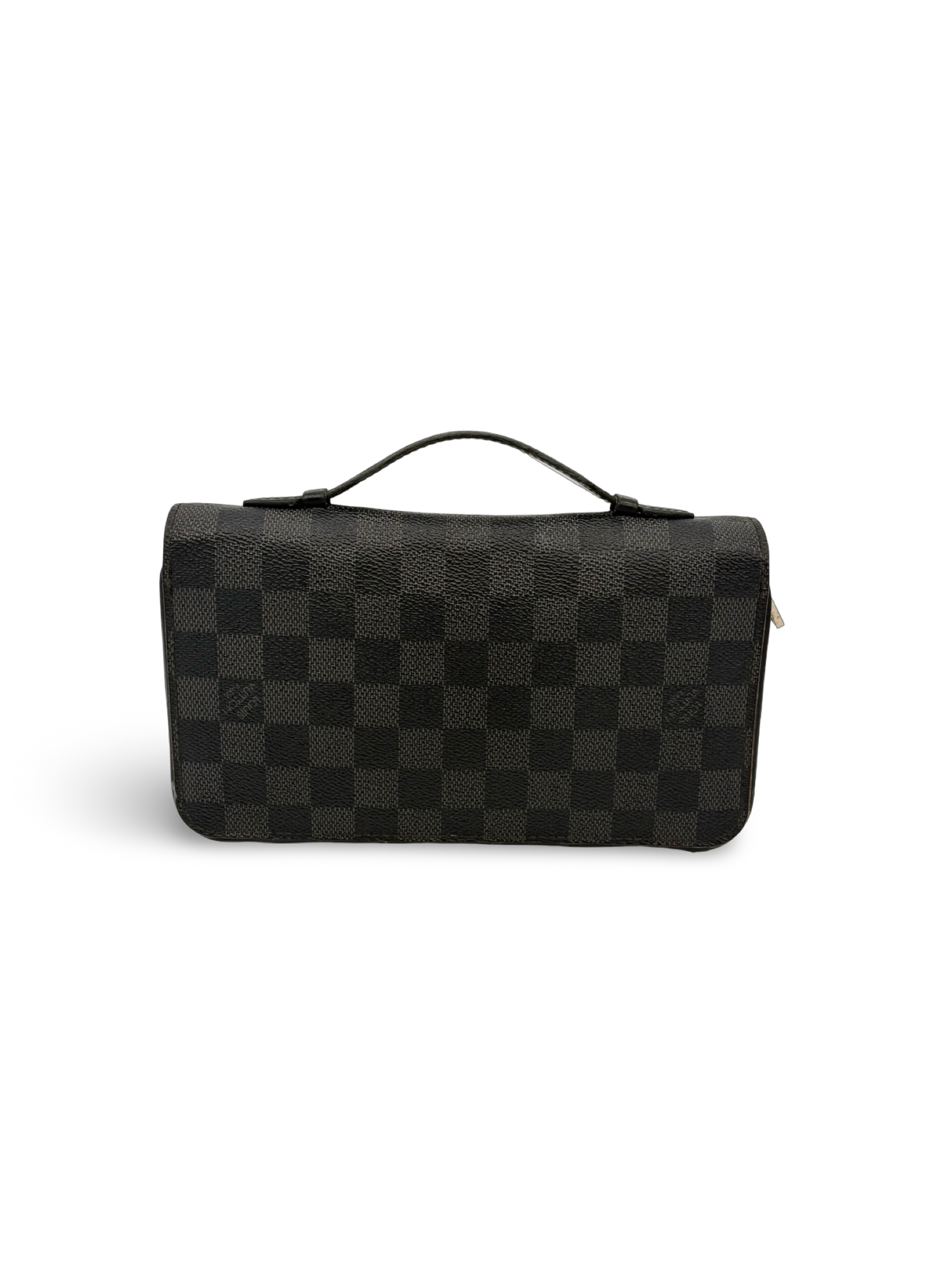 Louis Vuitton Black Damier Monogram Canvas Zippy Wallet XL