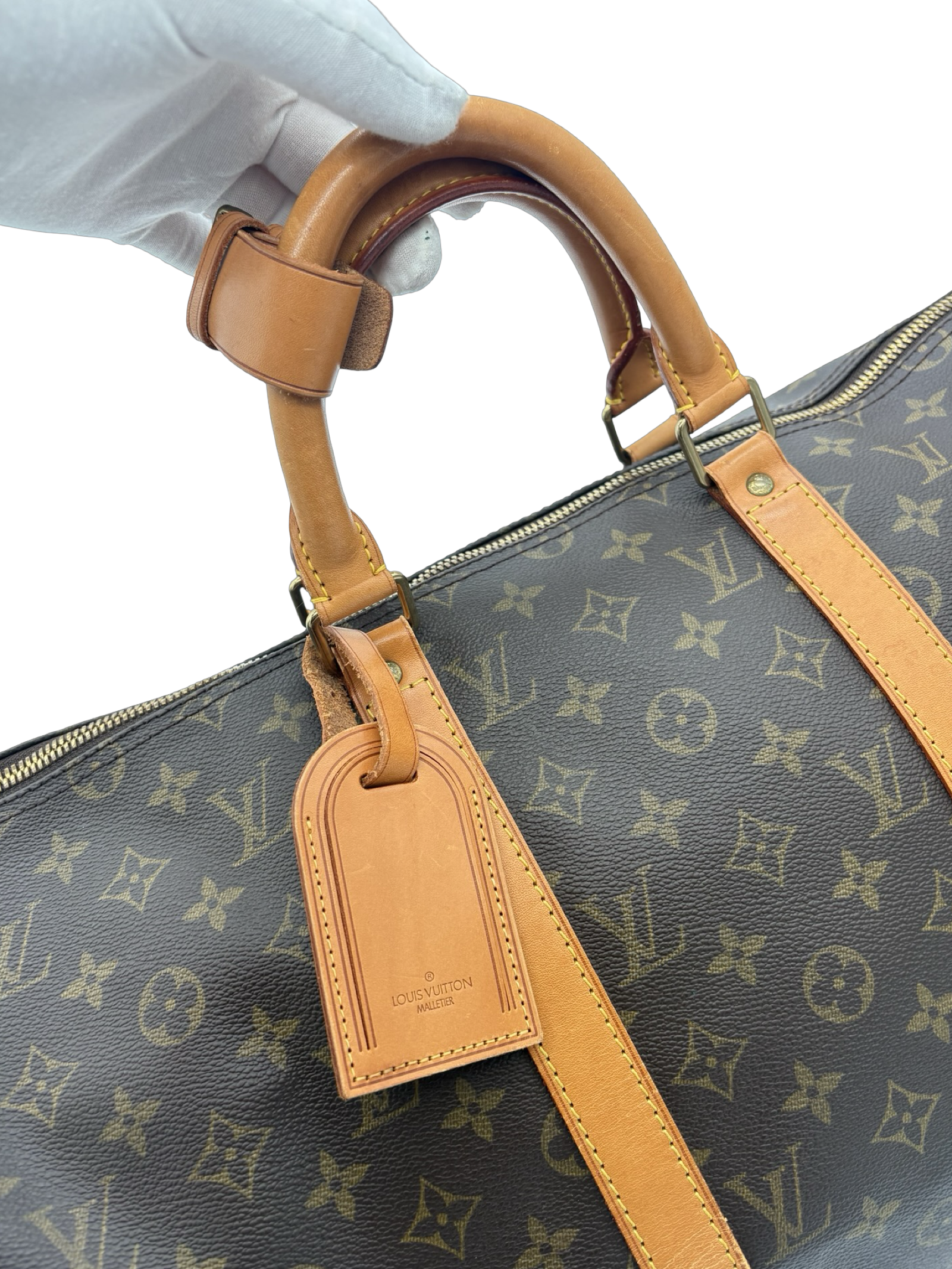 Louis Vuitton Keepall 50 Bandouliere Brown Monogram Canvas Travel Duffel Bag — image 6