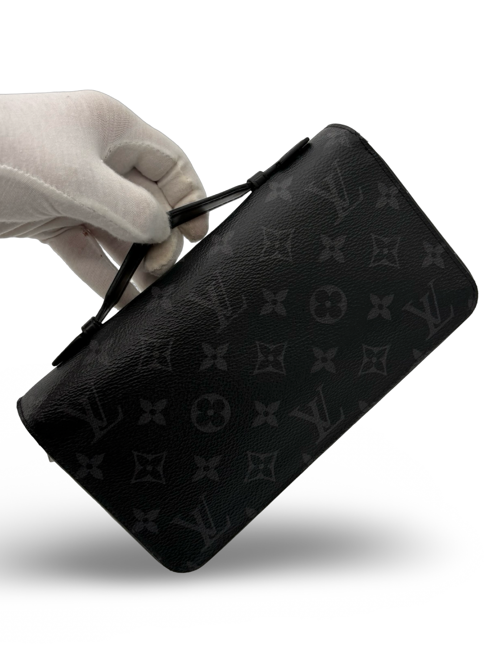 Louis Vuitton Black Damier Monogram Canvas Zippy Wallet XL — image 3