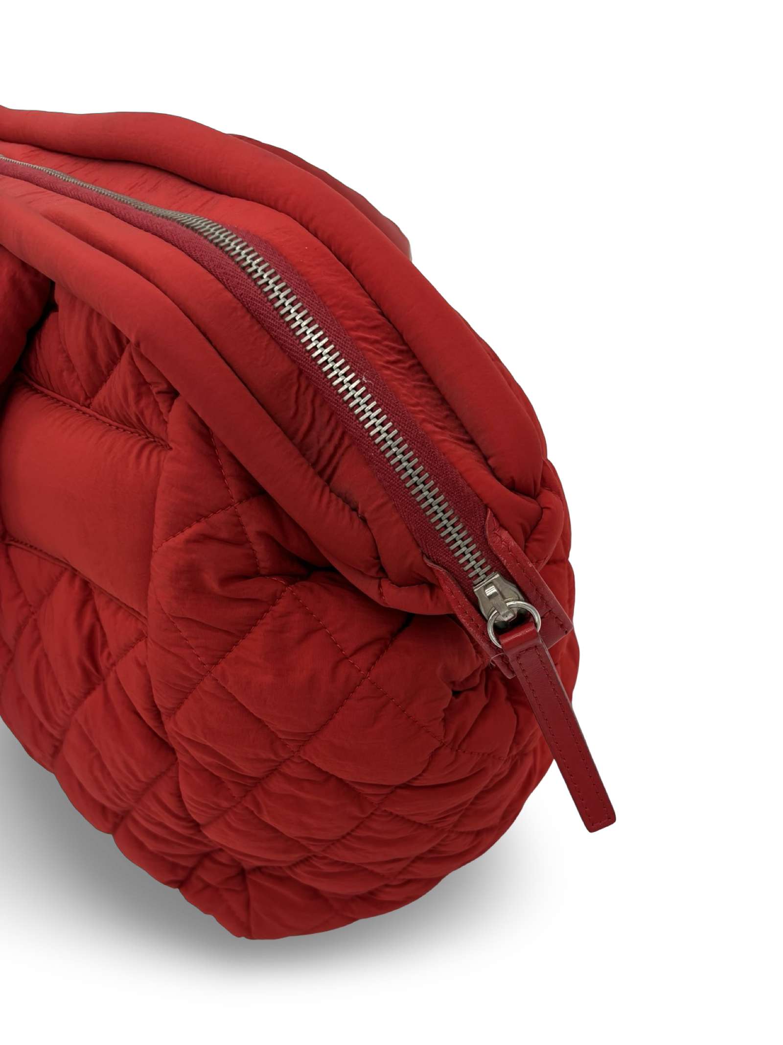 Chanel Red Medium Quilted Nylon Coco Cocoon Tote Handbag — image 6