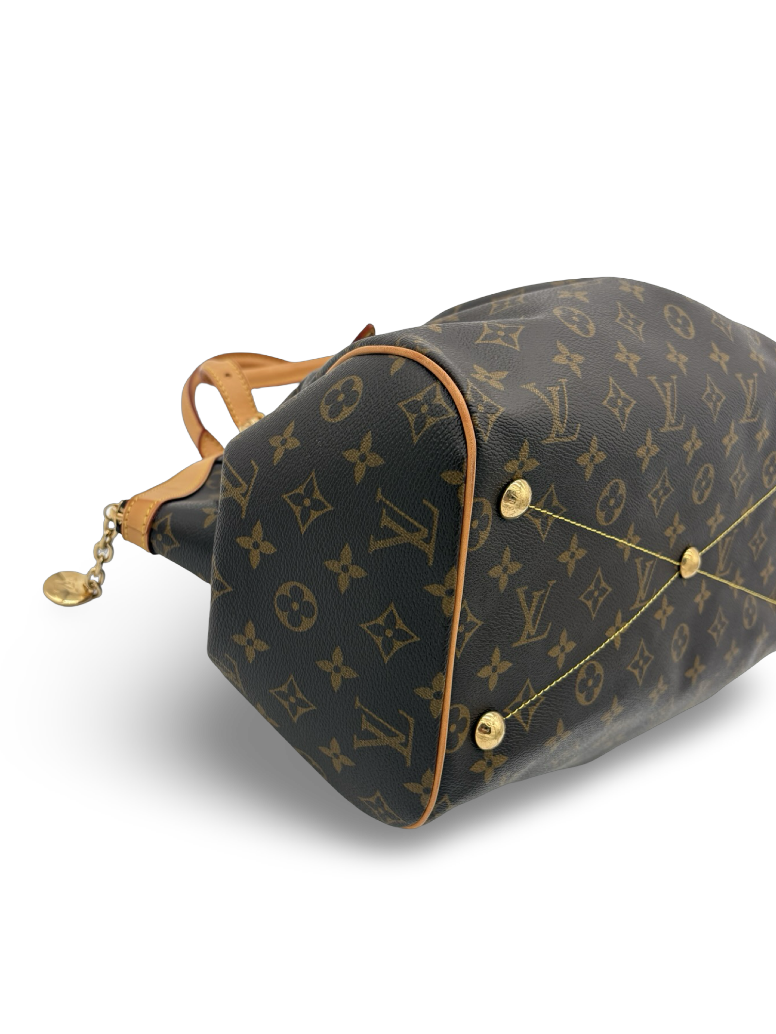 Louis Vuitton Tivoli GM Brown Monogram Canvas Tote Handbag — image 10