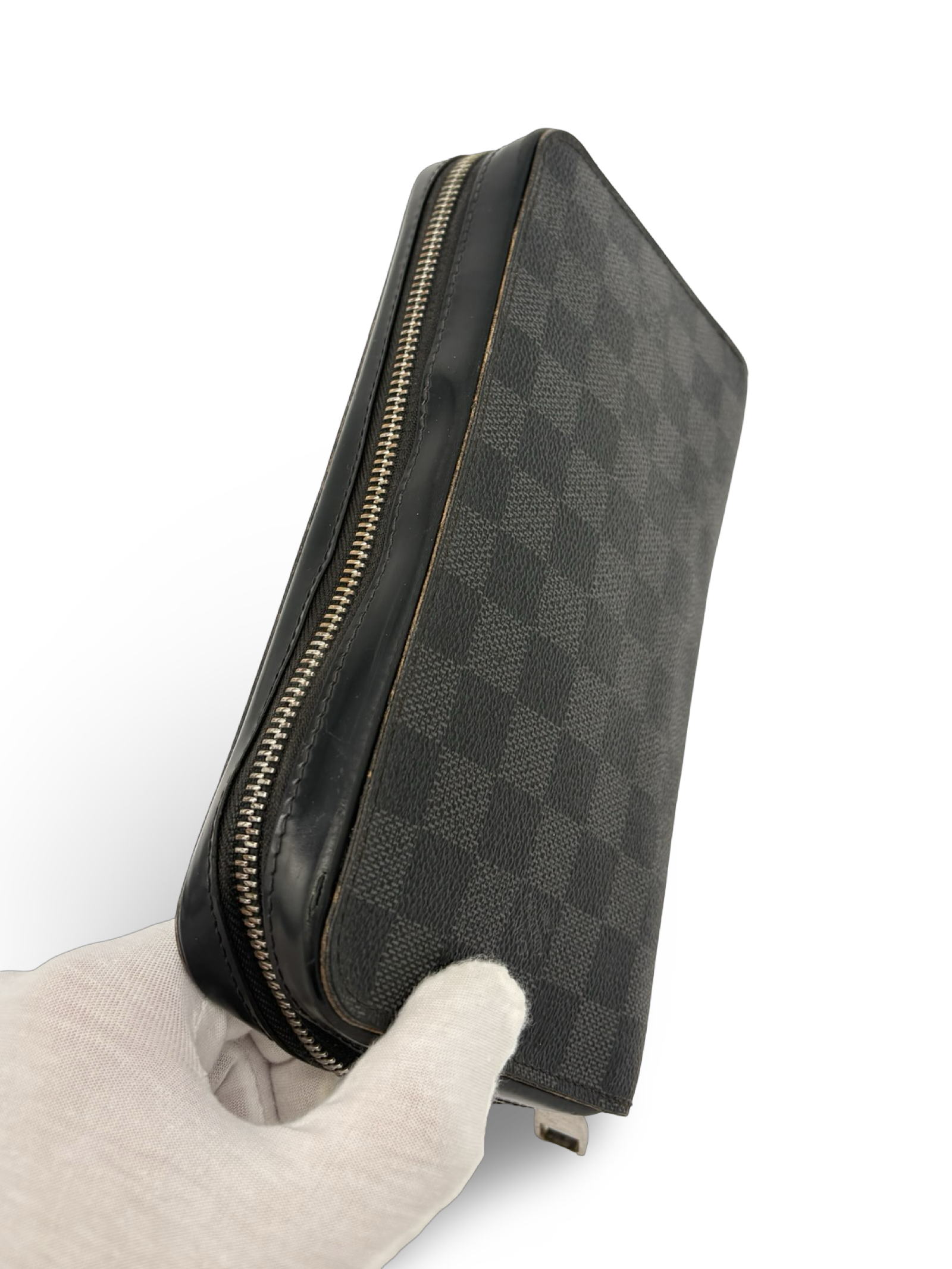 Louis Vuitton Black Damier Monogram Canvas Zippy Wallet XL — image 10