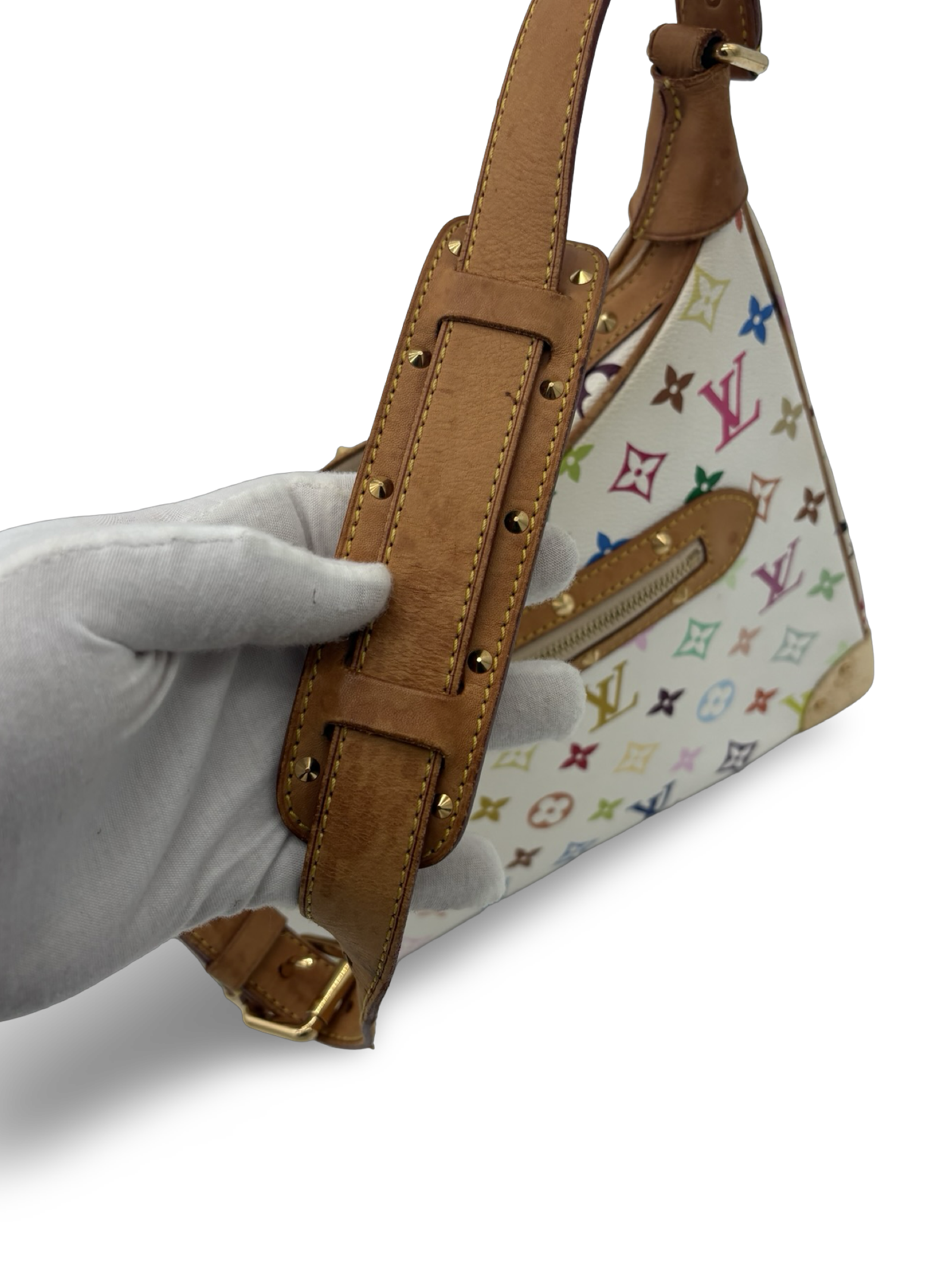 Louis Vuitton Takashi Murakami White Monogram Multicolore Boulogne Bag — image 11
