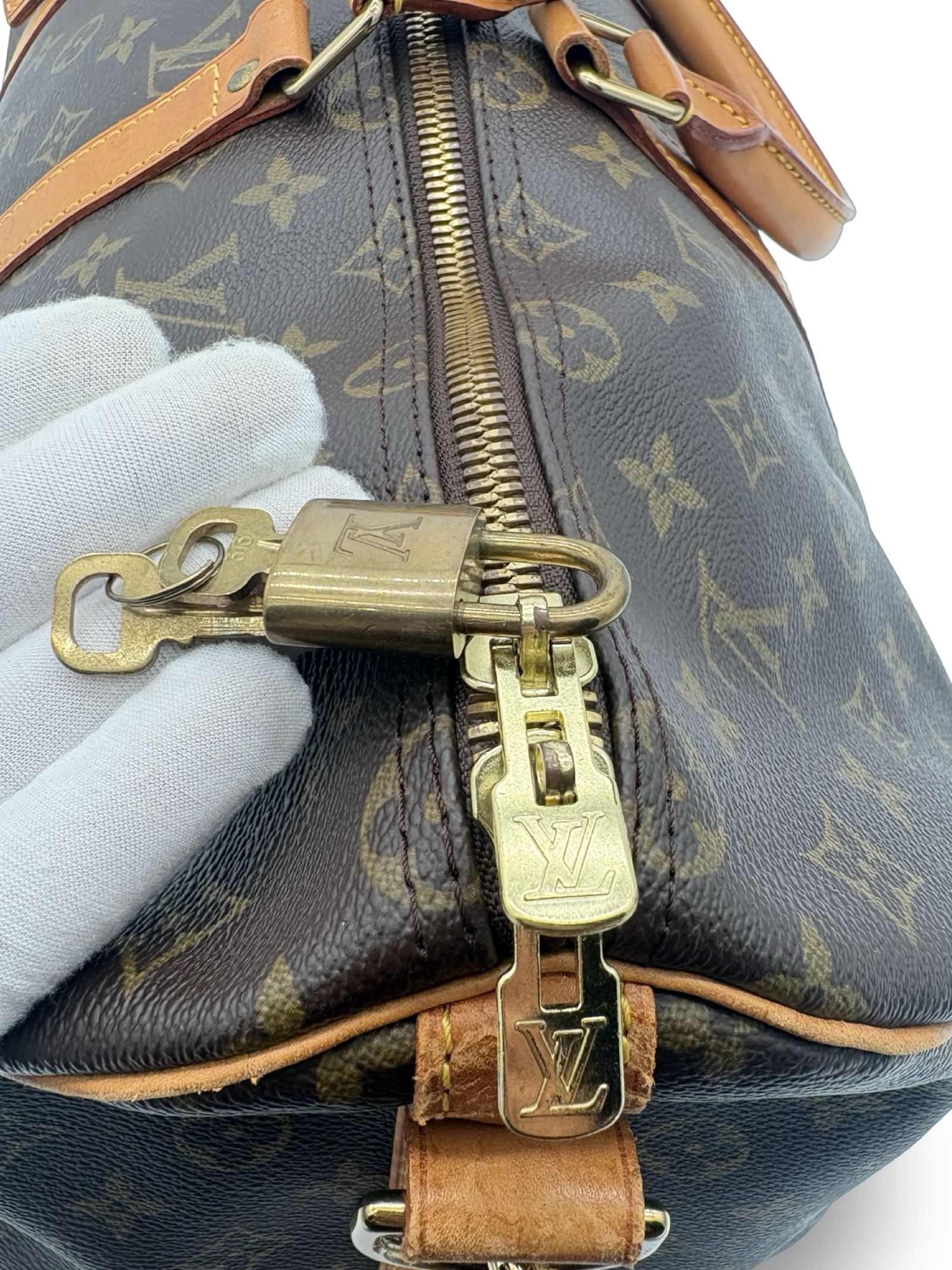 Louis Vuitton Keepall 50 Bandouliere Brown Monogram Canvas Travel Duffel Bag — image 10