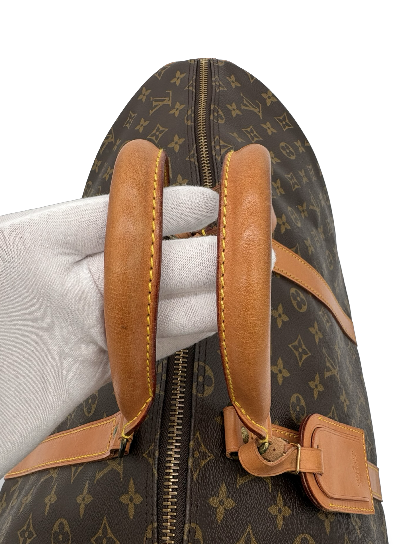 Louis Vuitton Keepall 55 Bandouliere Brown Monogram Canvas Travel Duffel Bag — image 8