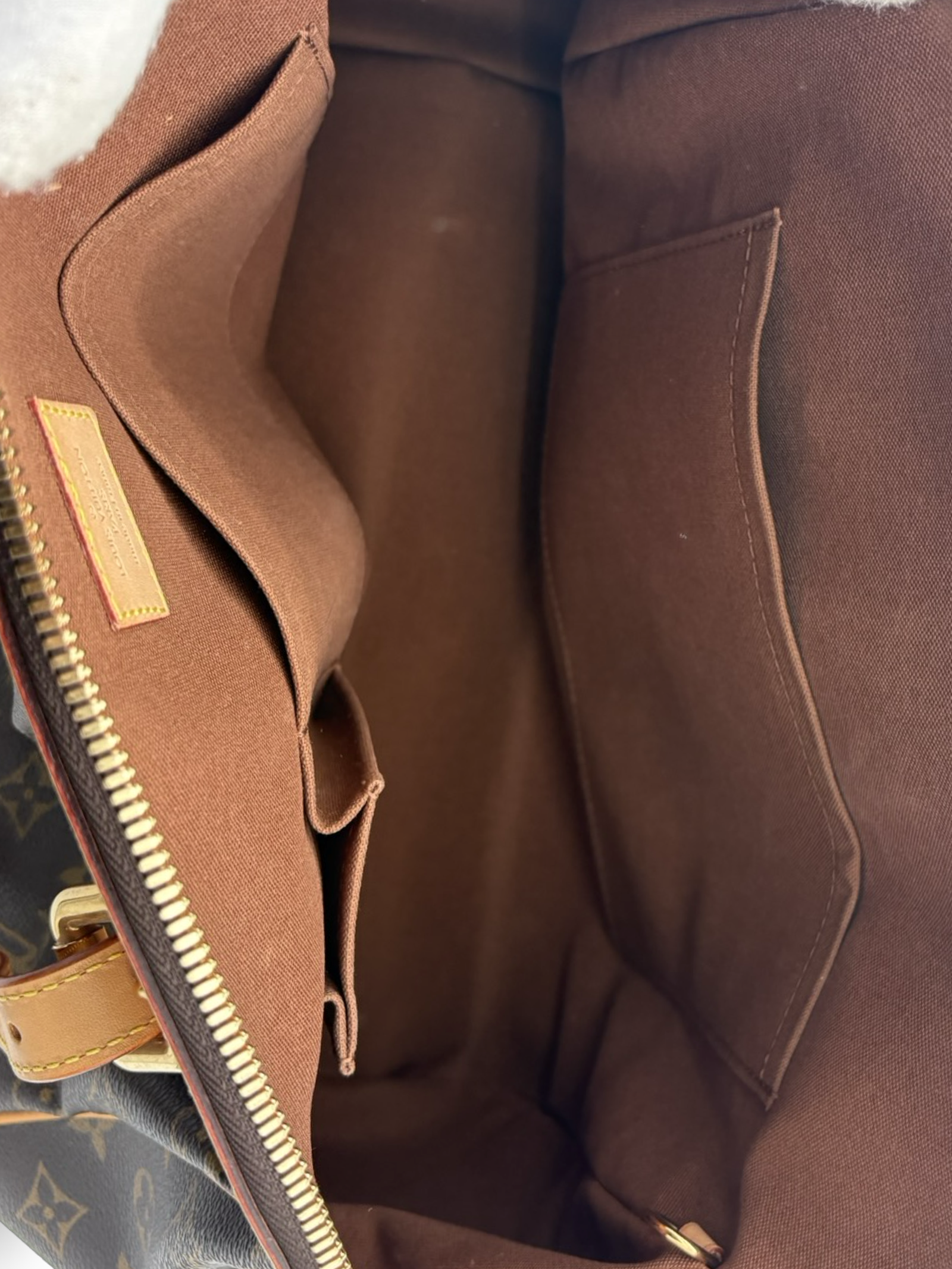 Louis Vuitton Tivoli GM Brown Monogram Canvas Tote Handbag — image 16
