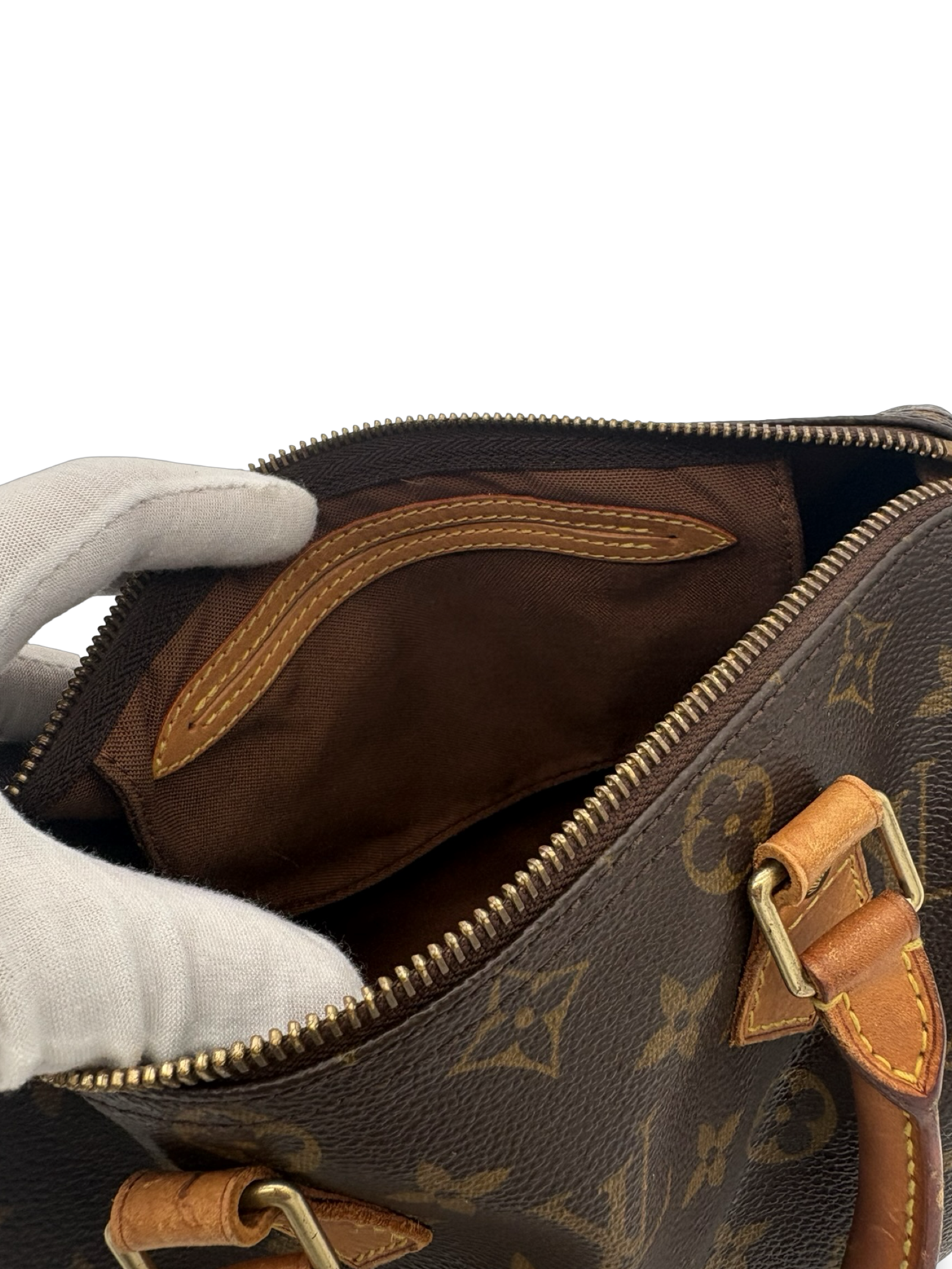 Louis Vuitton Speedy 25 Brown Monogram Canvas Handbag — image 15