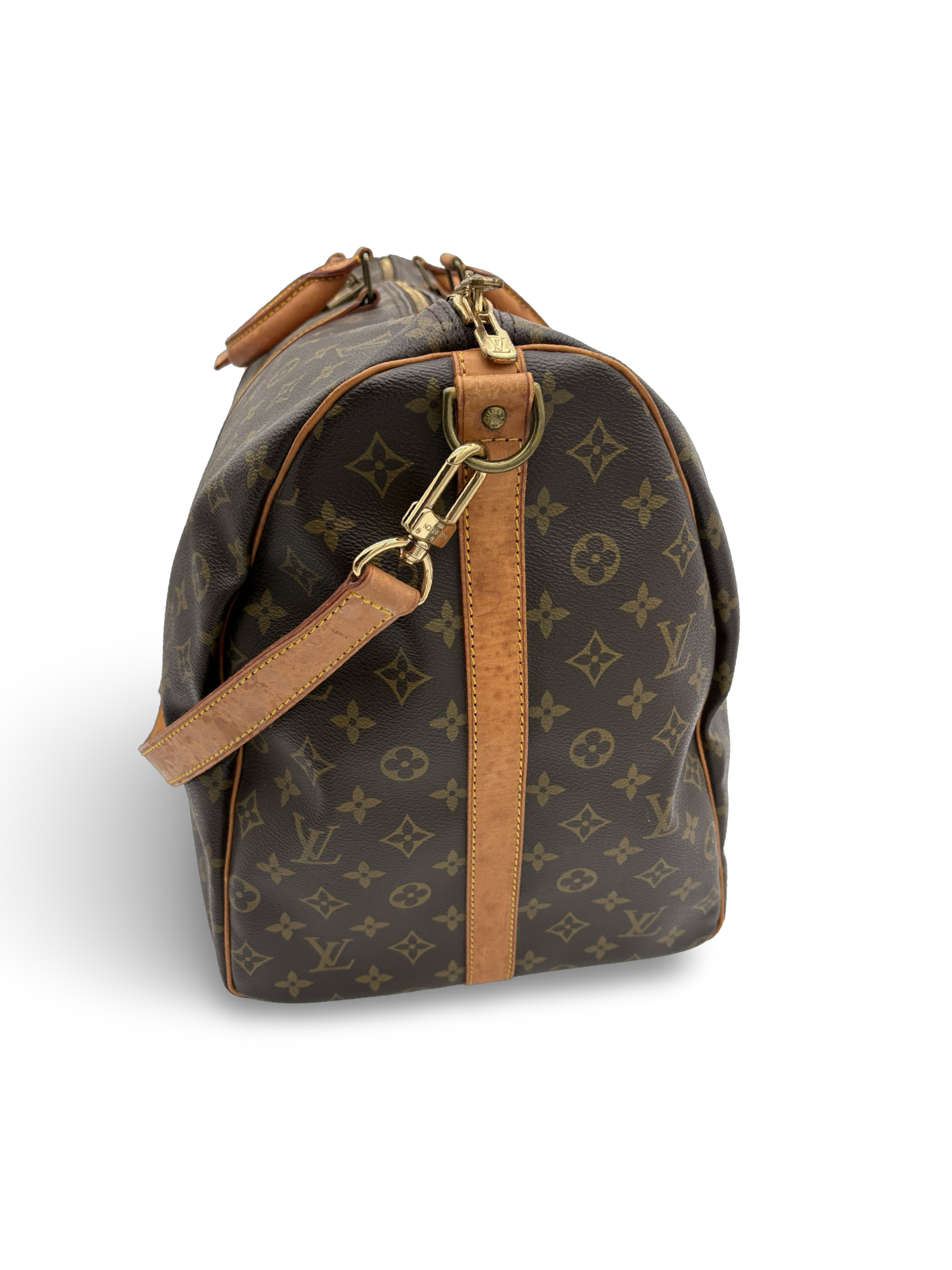 Louis Vuitton Keepall 60 Bandouliere Brown Monogram Canvas Travel Duffel Bag — image 3