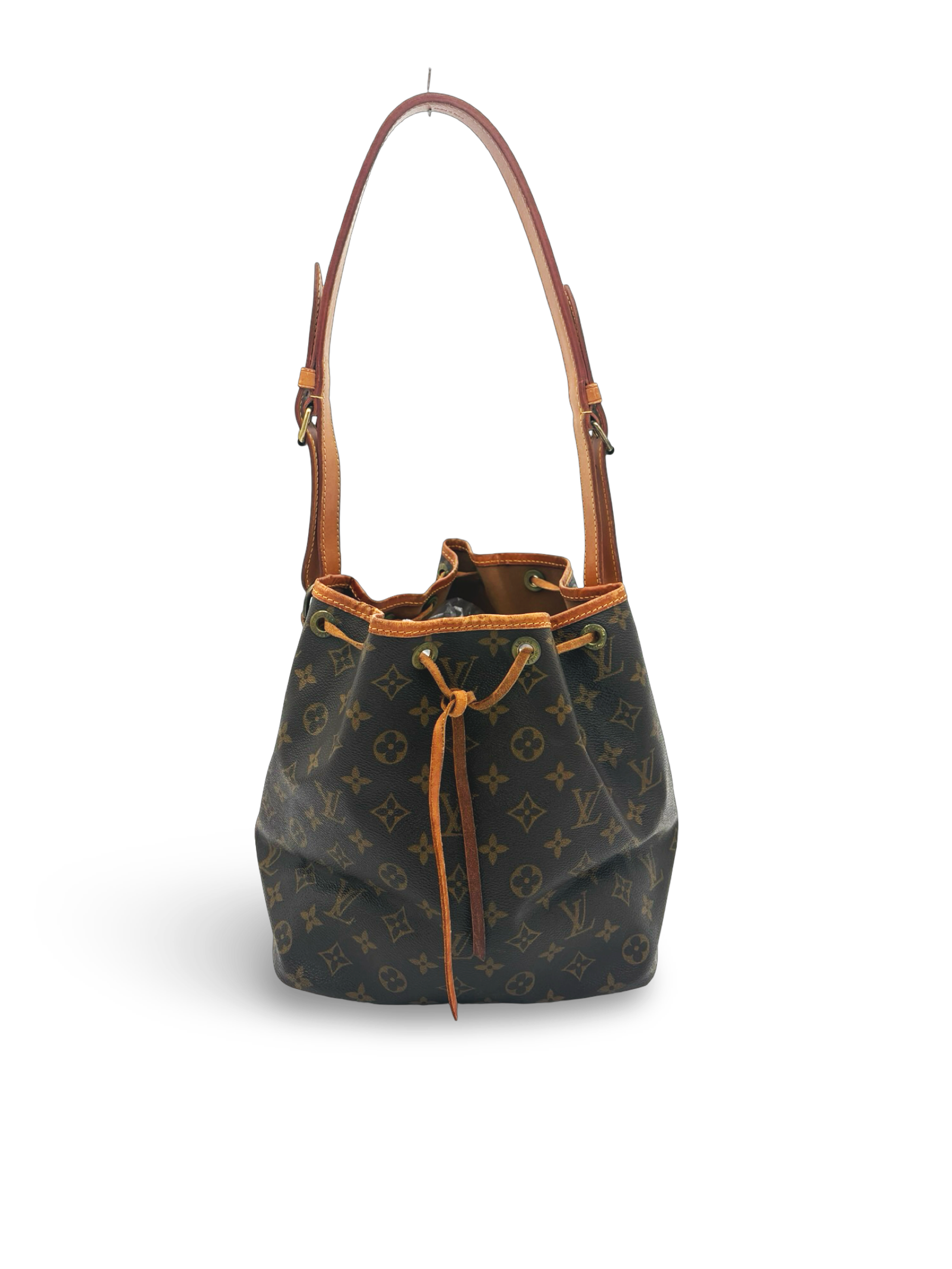 Louis Vuitton Petit Noé Drawstring Shoulder Bag Brown Monogram Canvas