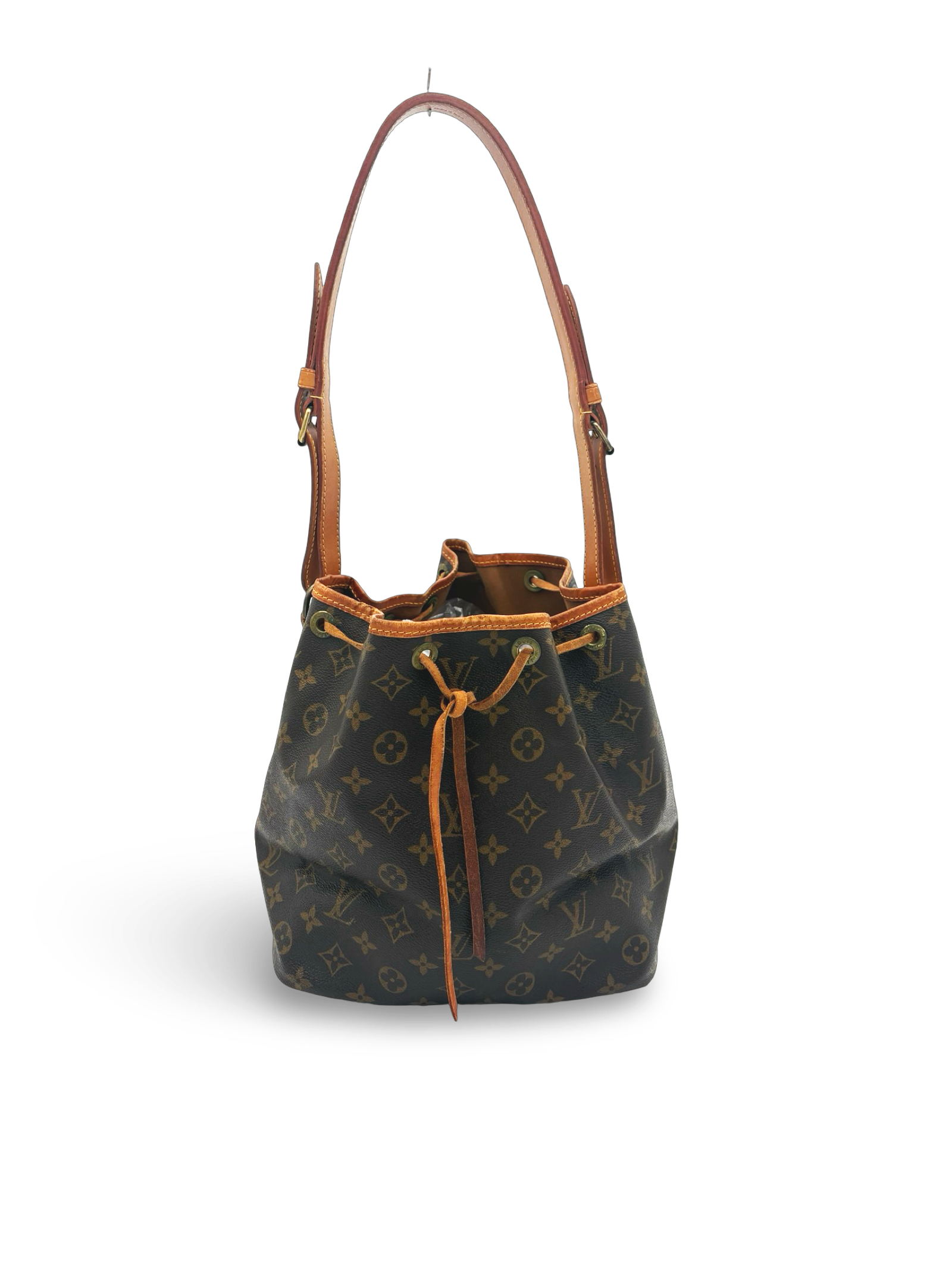 Louis Vuitton Petit Noé Drawstring Shoulder Bag Brown Monogram Canvas