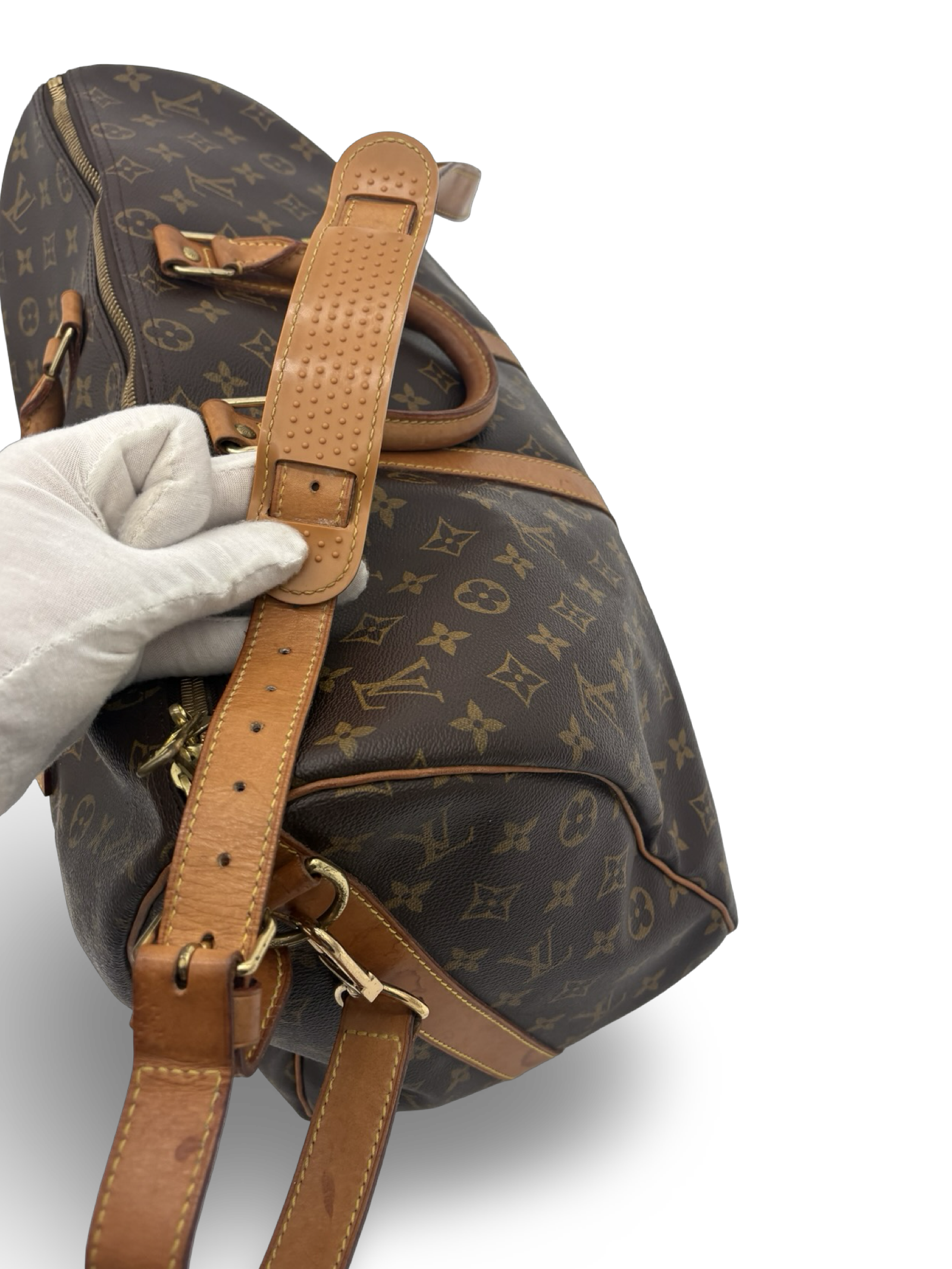 Louis Vuitton Keepall 45 Bandouliere Brown Monogram Canvas Travel Duffel Bag — image 11