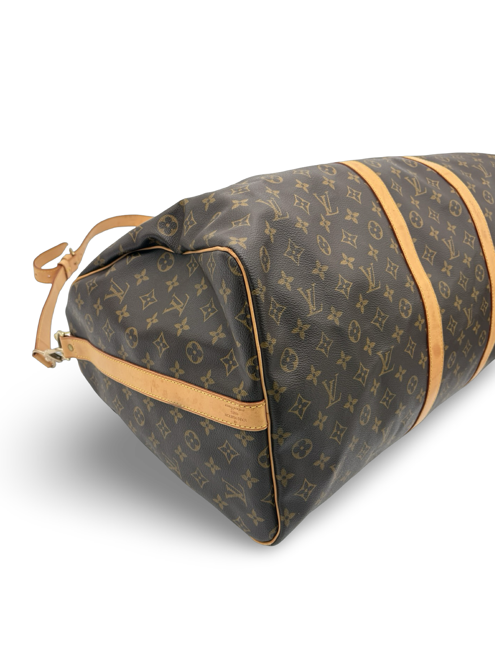 Louis Vuitton Keepall 60 Bandouliere Brown Monogram Canvas Travel Duffel Bag — image 15