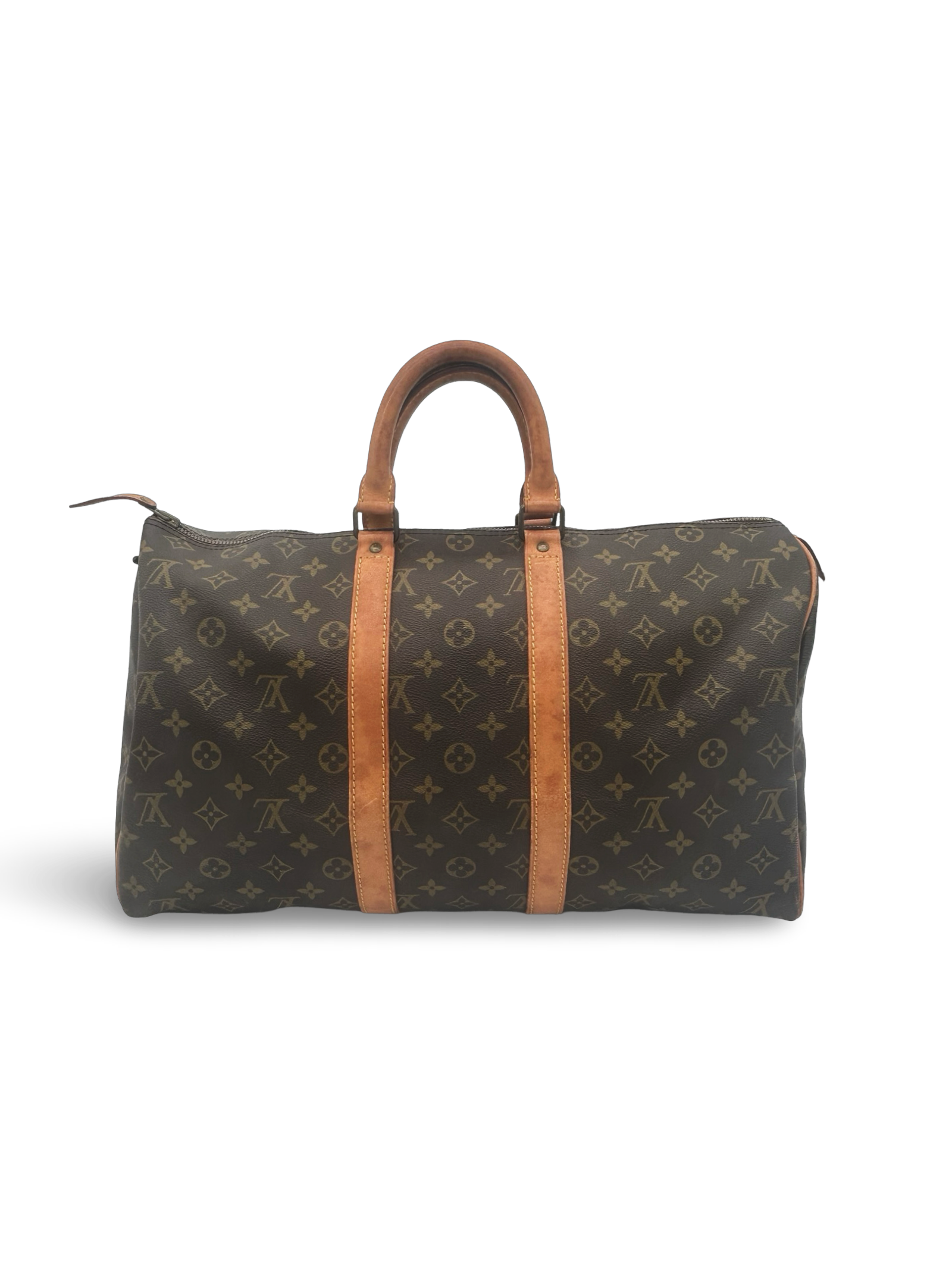 Louis Vuitton Keepall 45 Brown Monogram Canvas Travel Duffel Bag