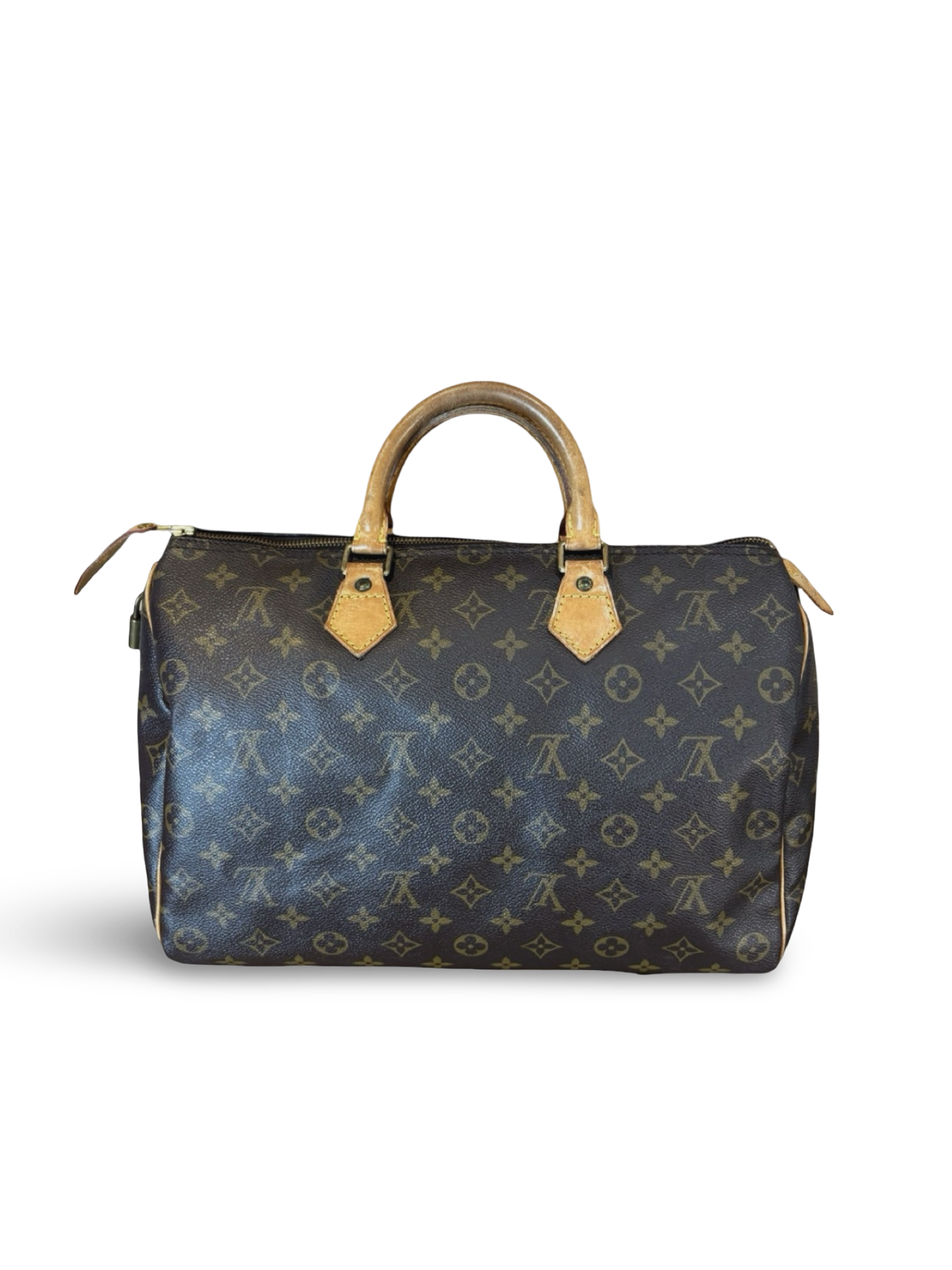 Louis Vuitton Speedy 35 Brown Monogram Canvas Handbag