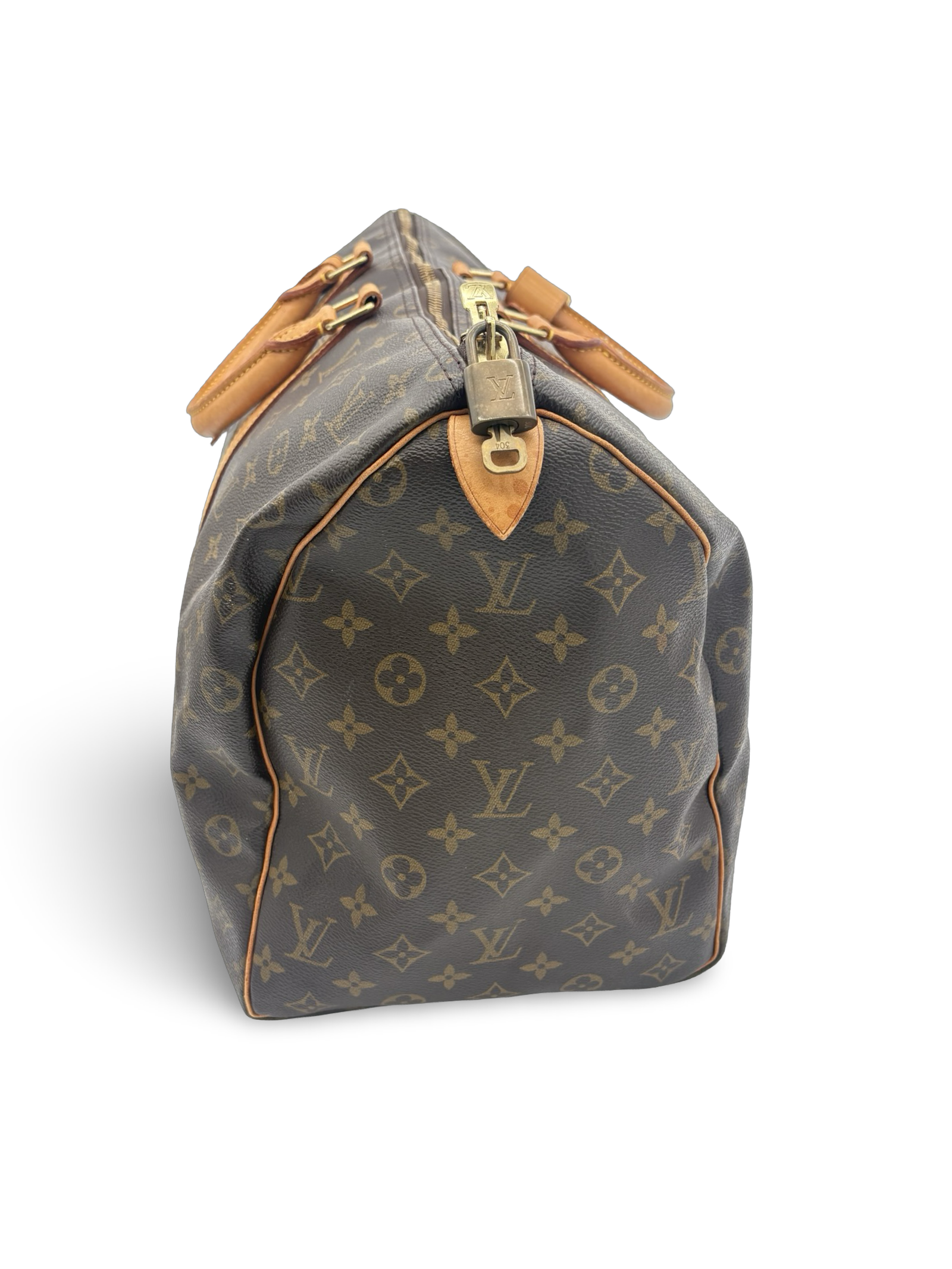 Louis Vuitton Keepall 50 Brown Monogram Canvas Travel Duffel Bag — image 3