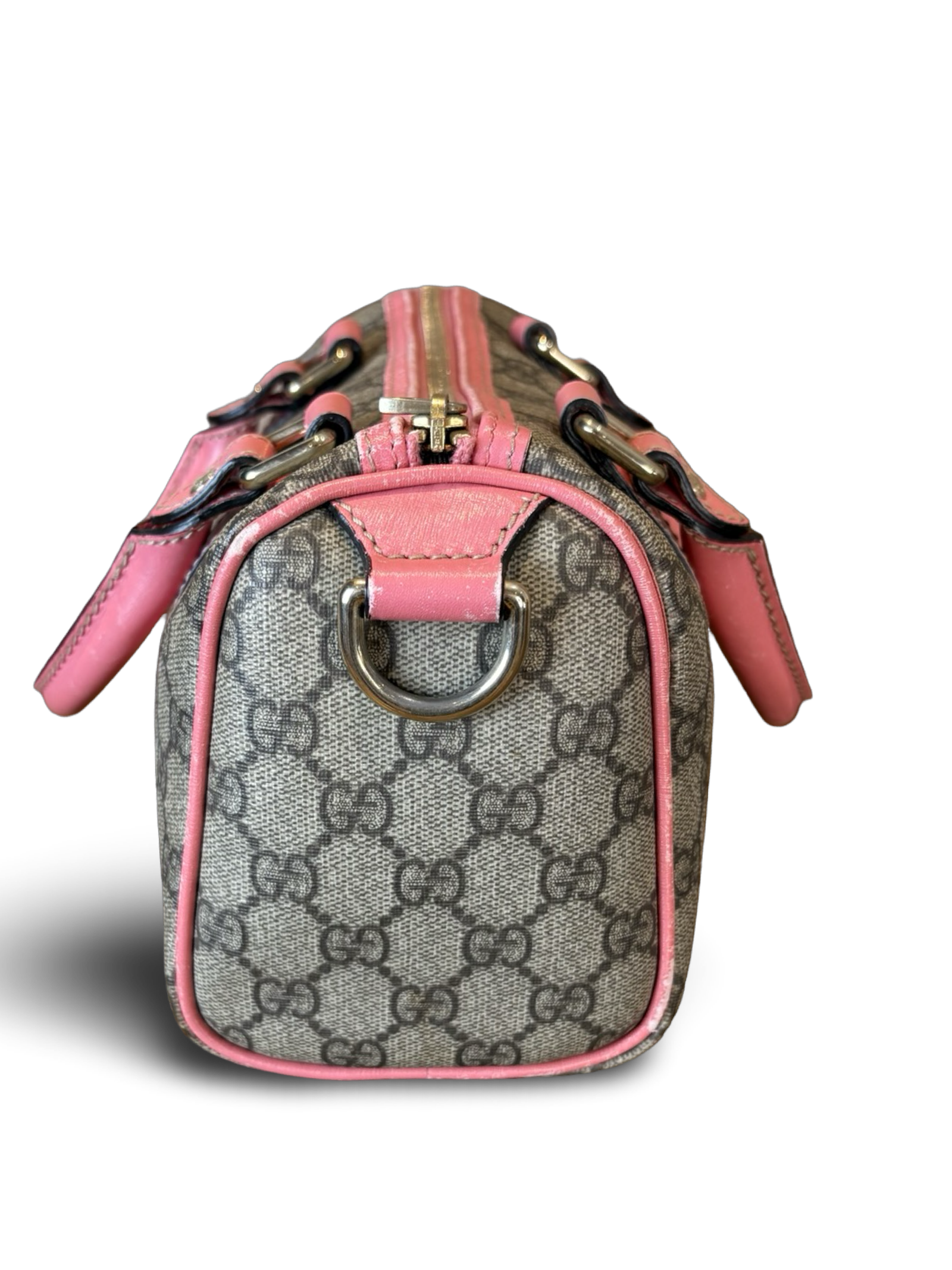 Gucci Mini Boston GG Canvas Pink Handbag — image 7