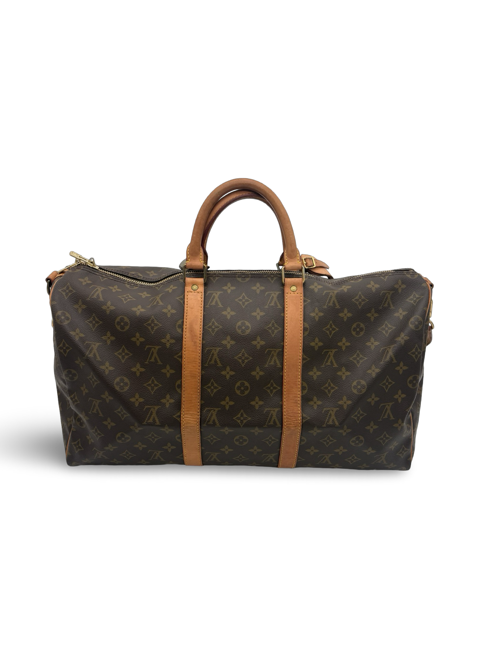 Louis Vuitton Keepall 50 Bandouliere Brown Monogram Canvas Travel Duffel Bag — image 2
