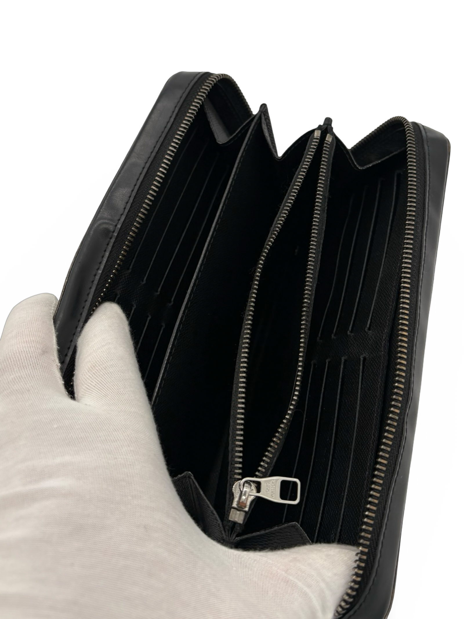 Louis Vuitton Black Damier Monogram Canvas Zippy Wallet XL — image 15