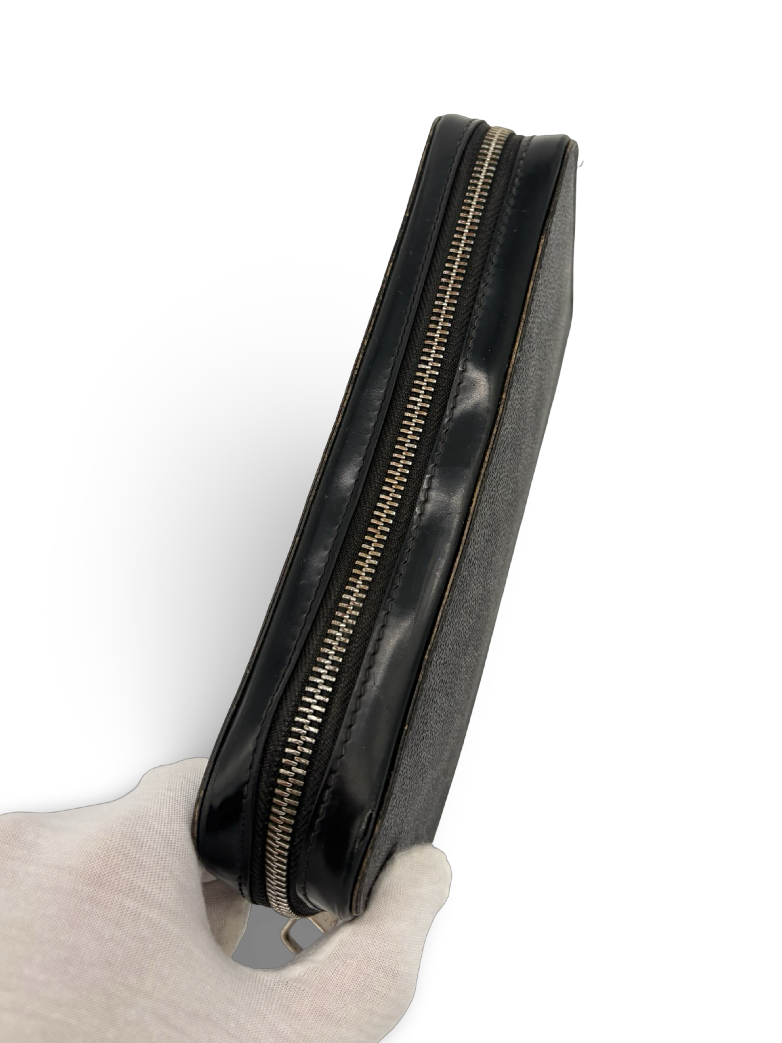 Louis Vuitton Black Damier Monogram Canvas Zippy Wallet XL — image 9