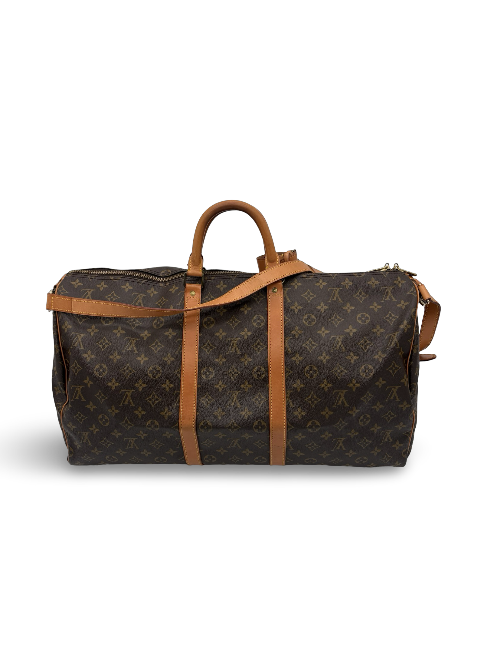 Louis Vuitton Keepall 55 Bandouliere Brown Monogram Canvas Travel Duffel Bag — image 2