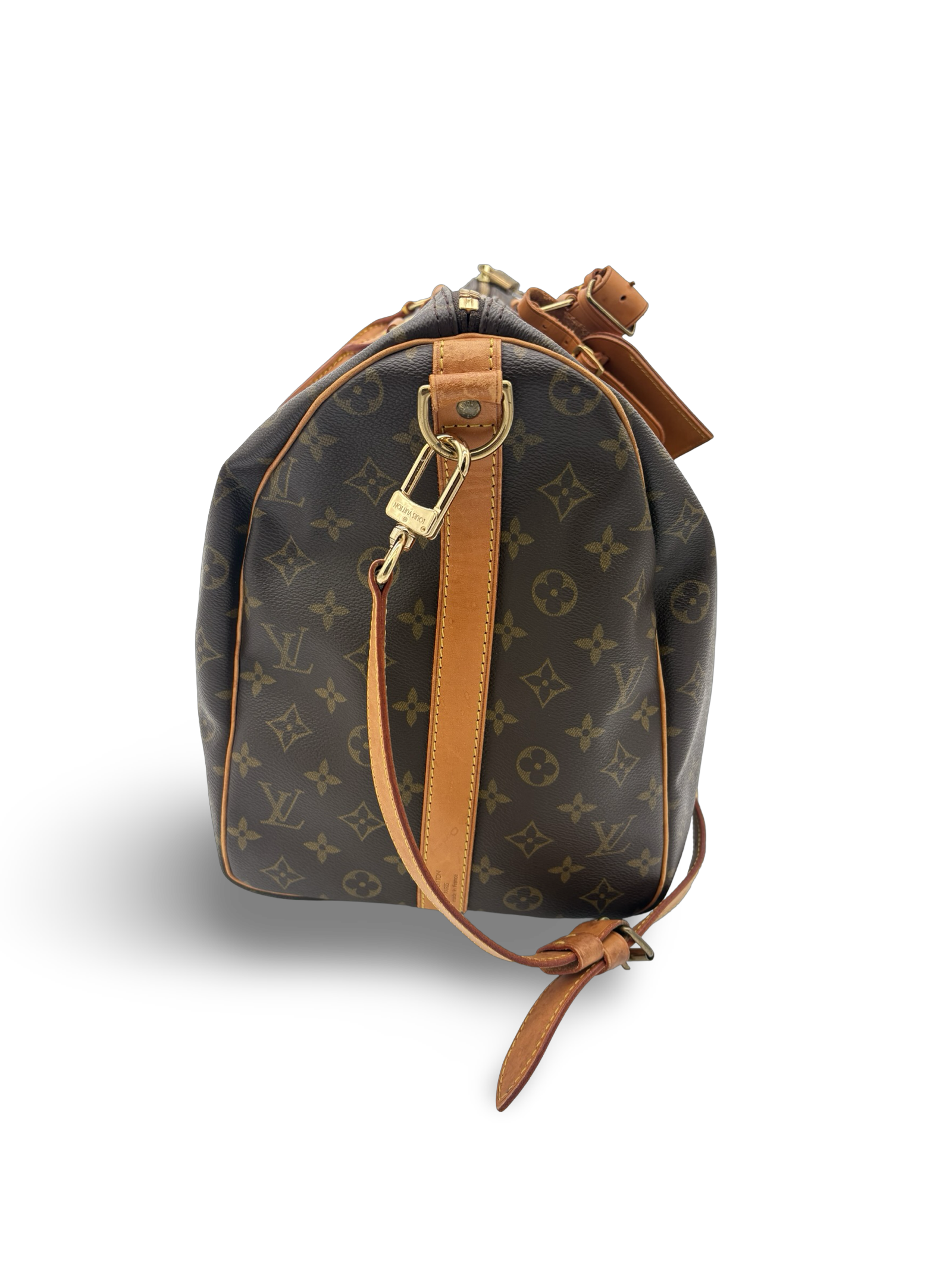 Louis Vuitton Keepall 50 Bandouliere Brown Monogram Canvas Travel Duffel Bag — image 4