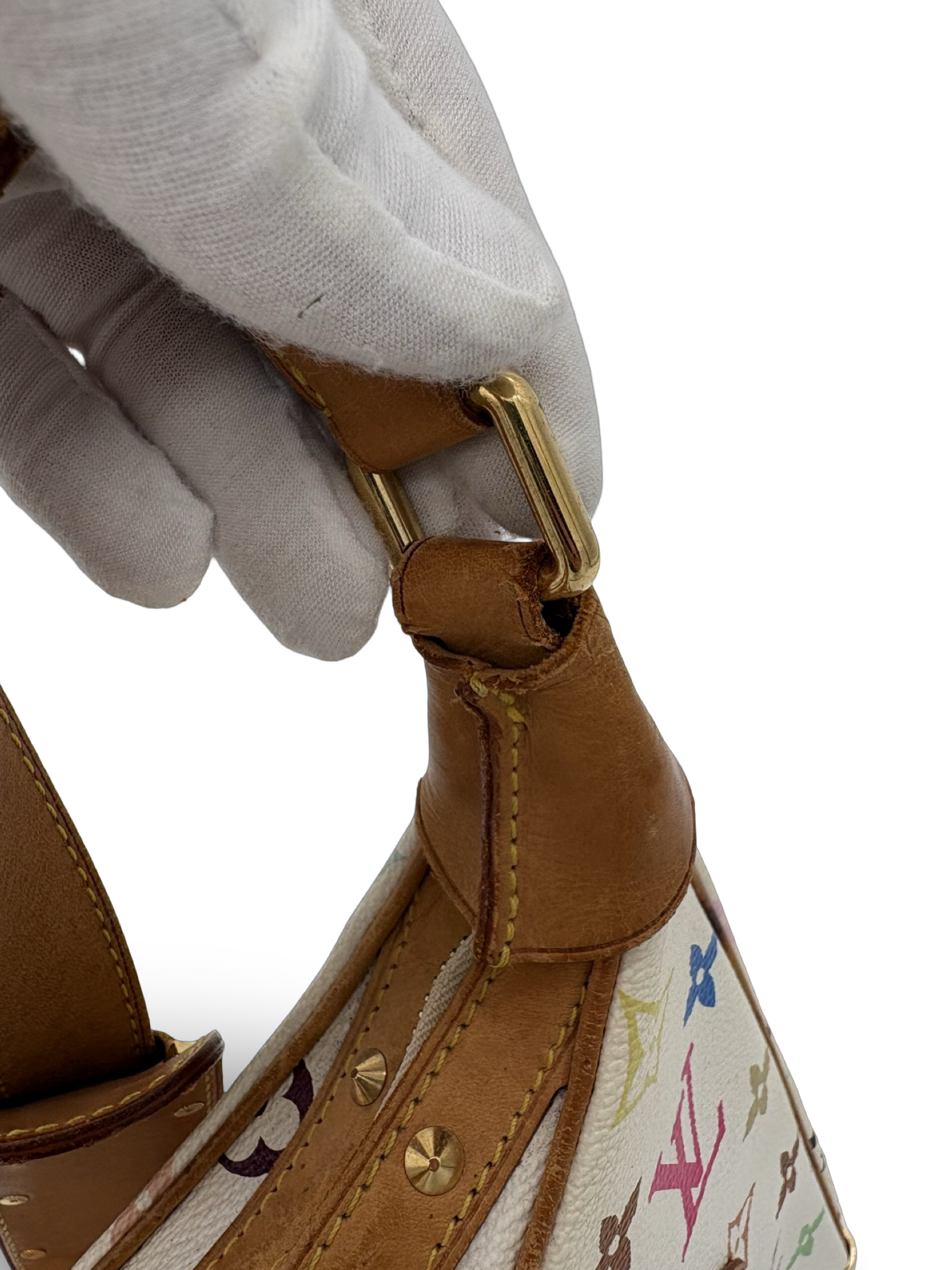 Louis Vuitton Takashi Murakami White Monogram Multicolore Boulogne Bag — image 14