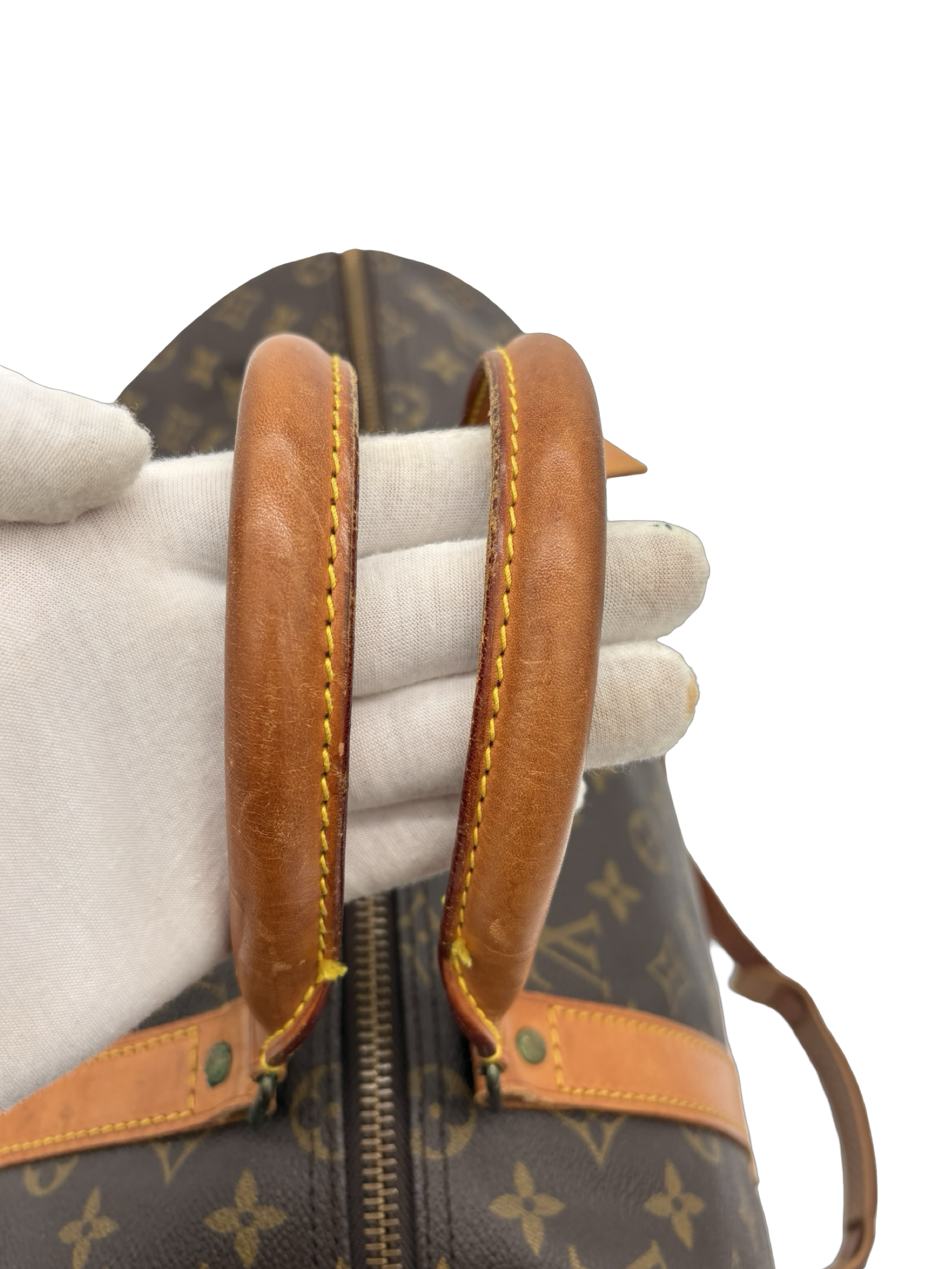 Louis Vuitton Keepall 50 Bandouliere Brown Monogram Canvas Travel Duffel Bag — image 12