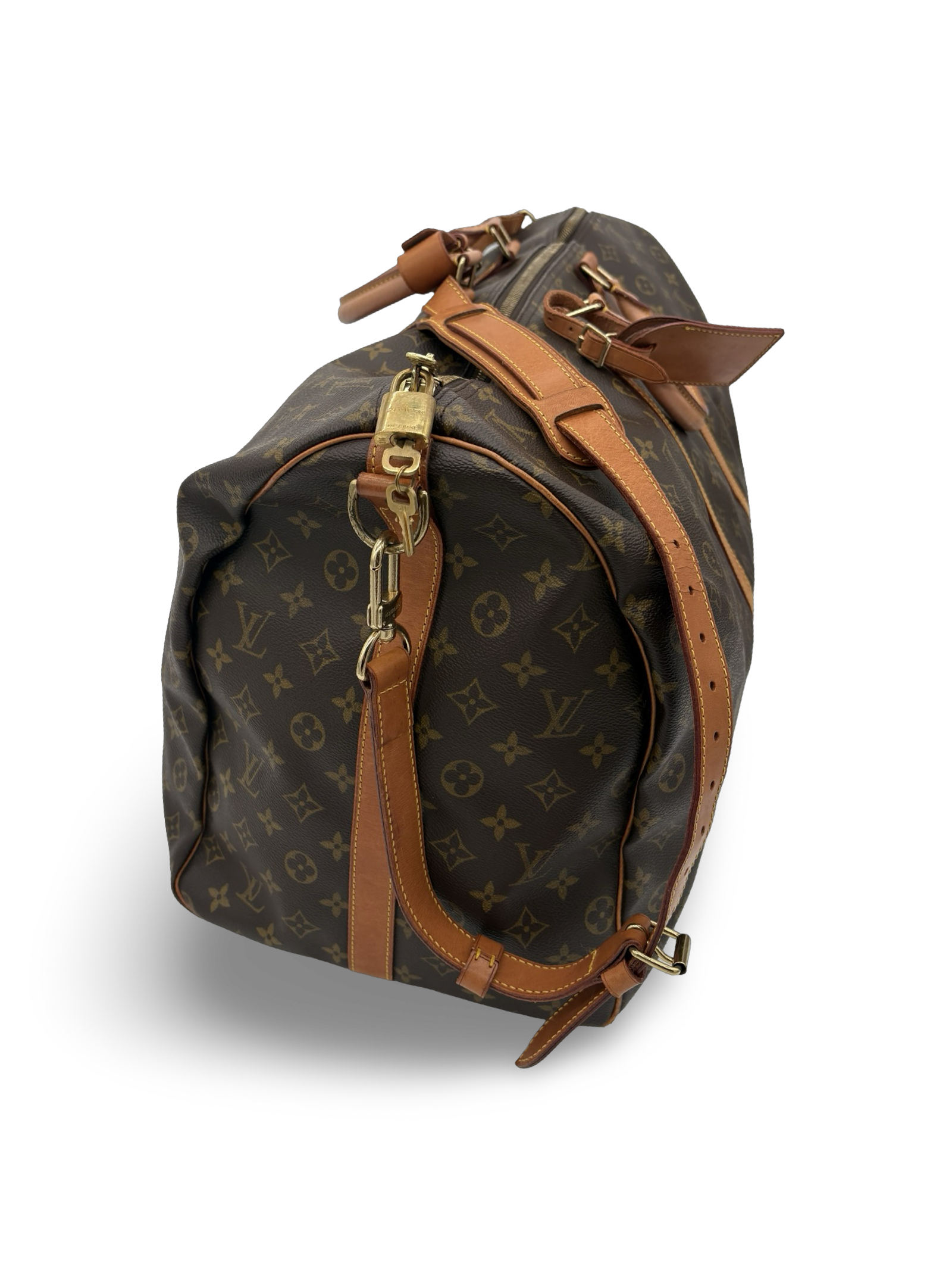 Louis Vuitton Keepall 60 Bandouliere Brown Monogram Canvas Travel Duffel Bag — image 6