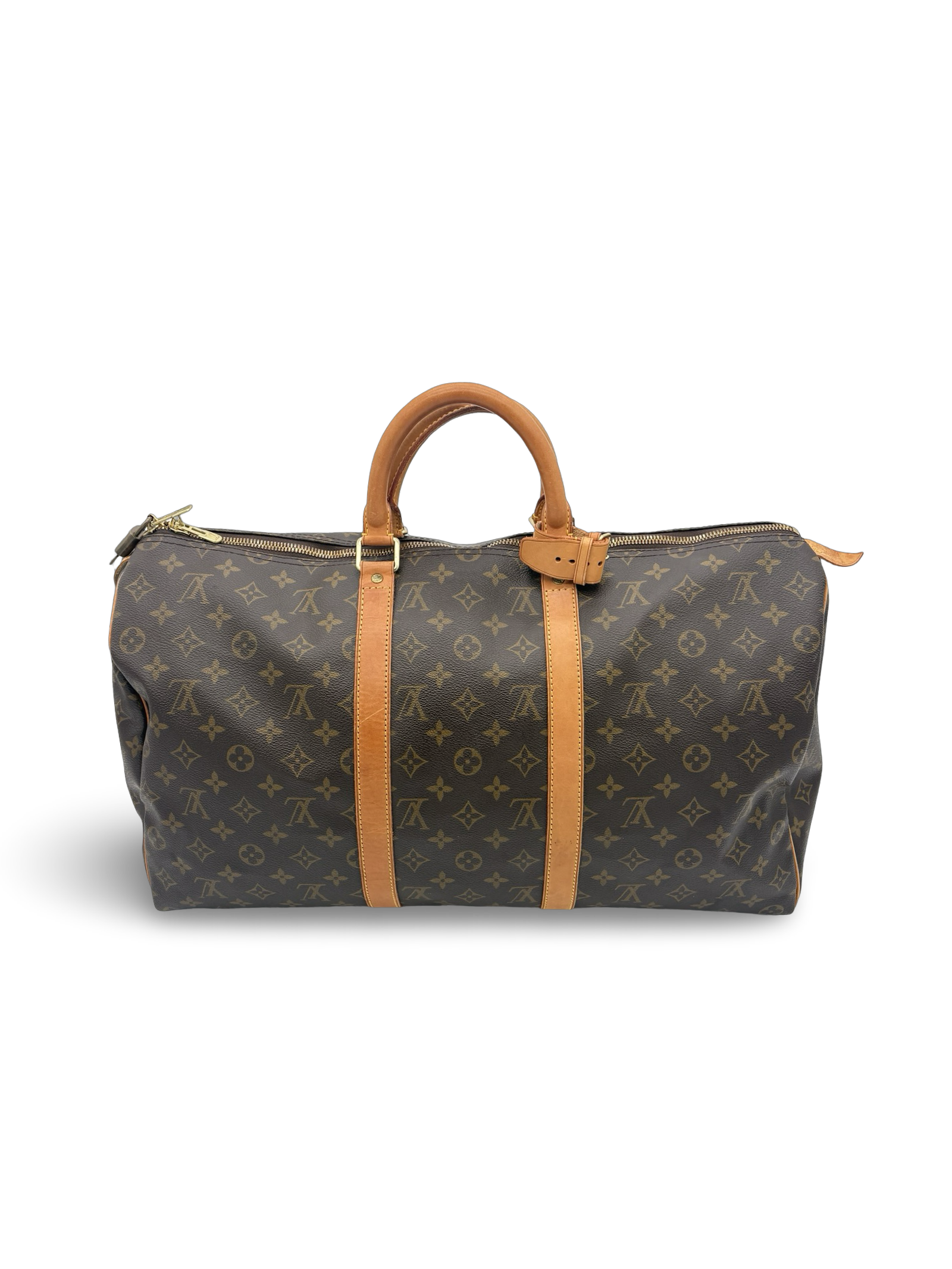 Louis Vuitton Keepall 50 Brown Monogram Canvas Travel Duffel Bag — image 2