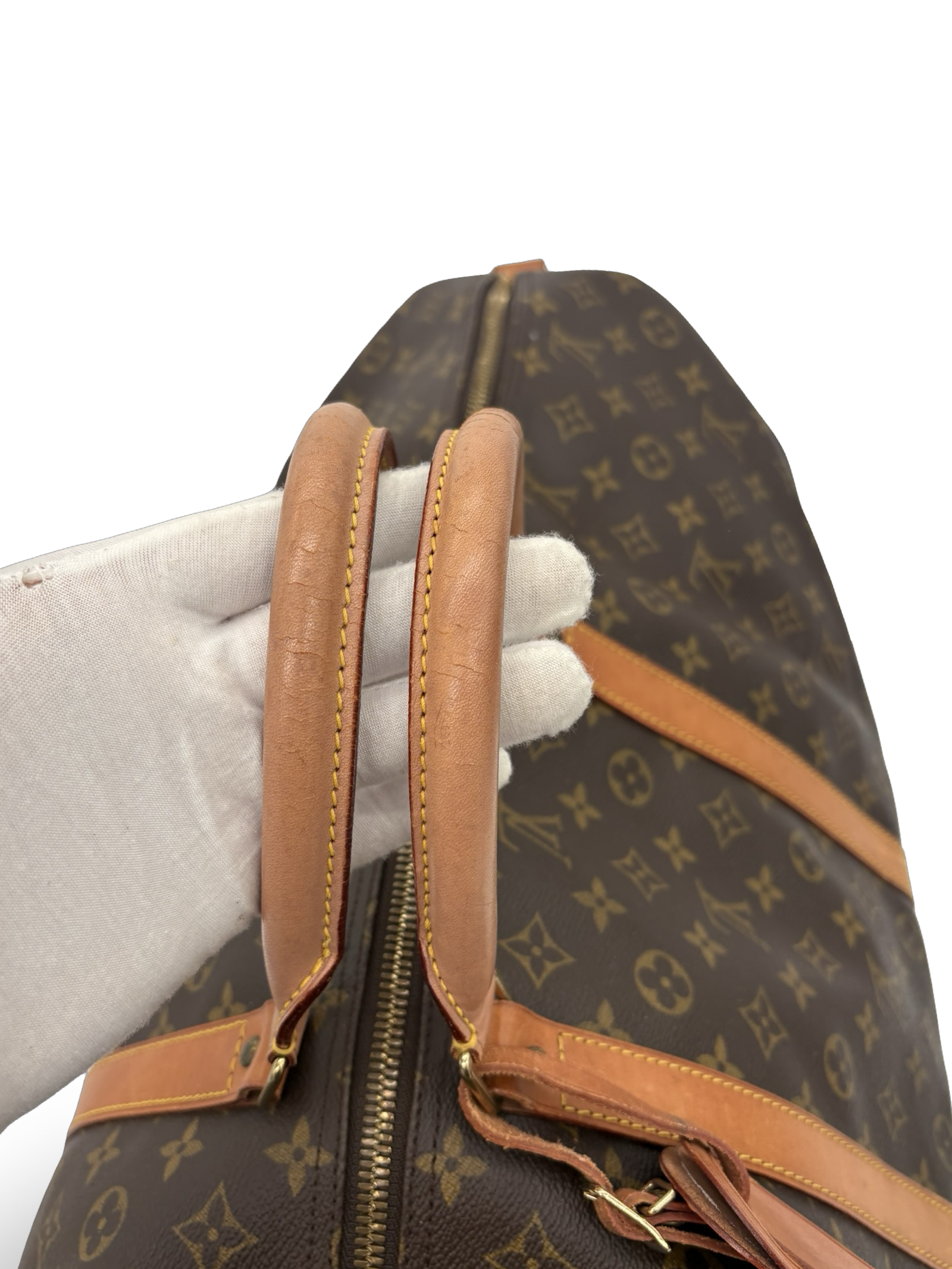 Louis Vuitton Keepall 60 Bandouliere Brown Monogram Canvas Travel Duffel Bag — image 13