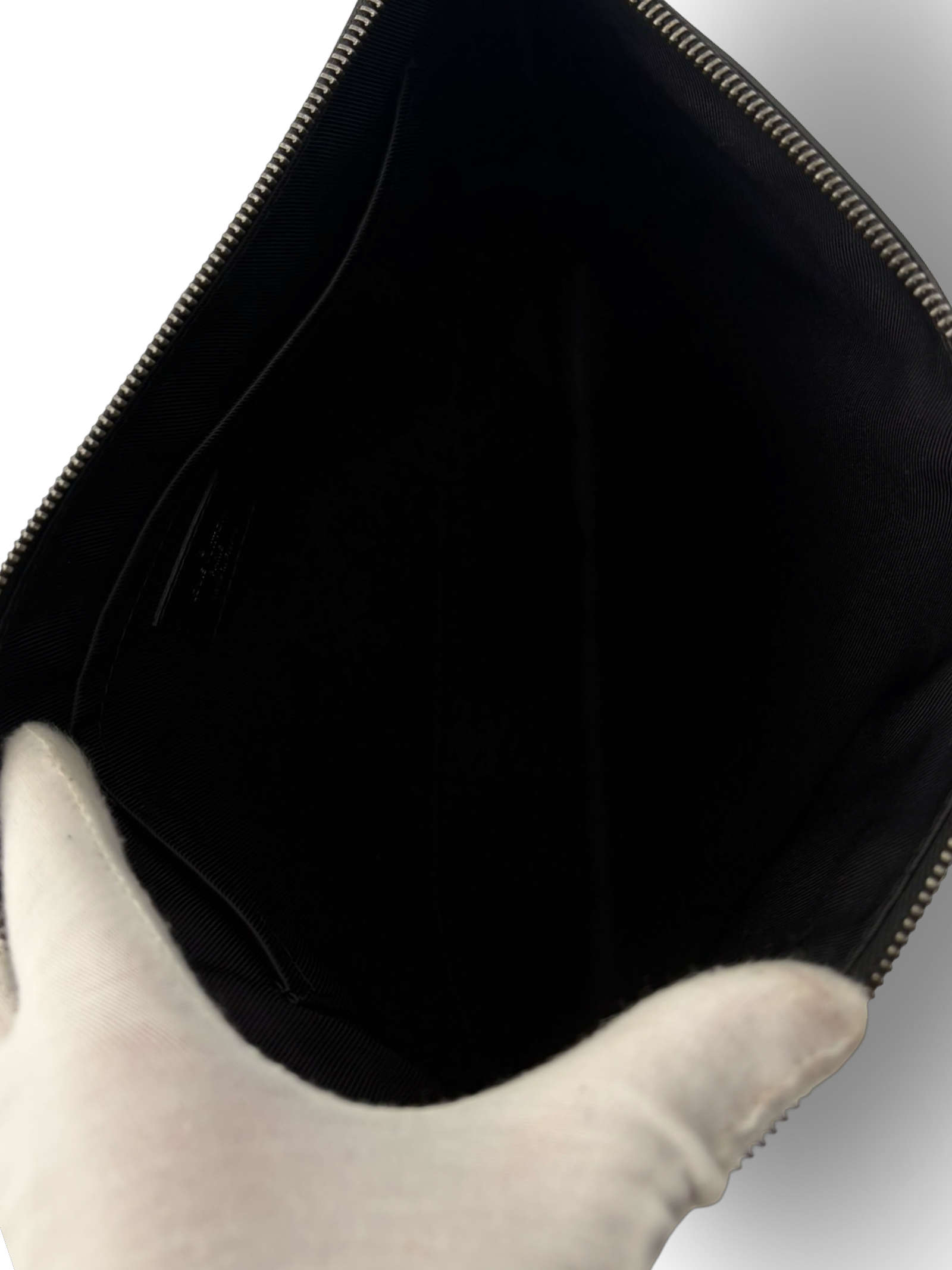 Louis Vuitton Black Monogram Eclipse Discovery Pochette GM Clutch Bag — image 11