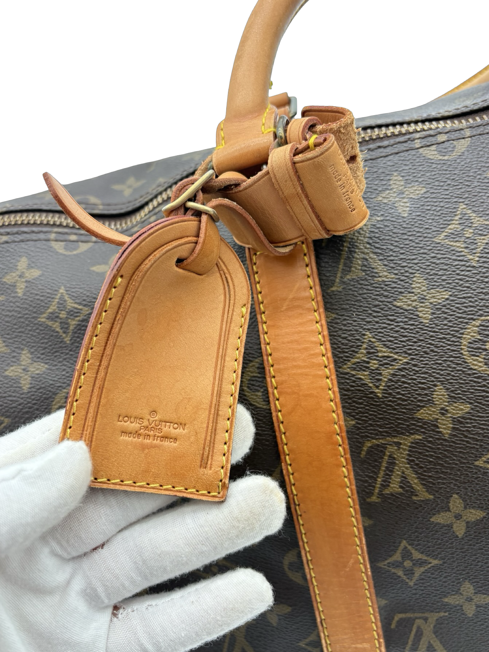 Louis Vuitton Keepall 50 Bandouliere Brown Monogram Canvas Travel Duffel Bag — image 12