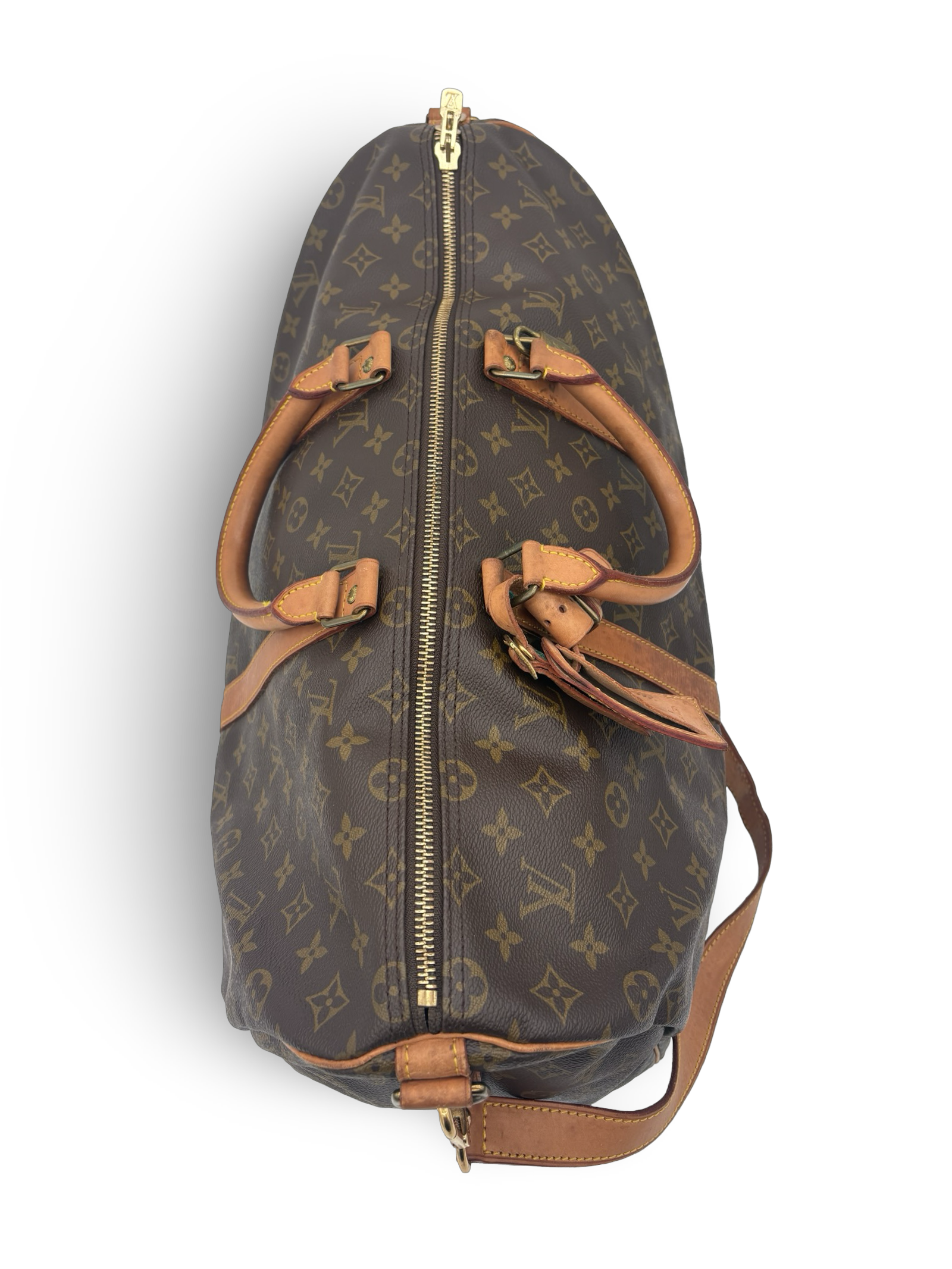 Louis Vuitton Keepall 50 Bandouliere Brown Monogram Canvas Travel Duffel Bag — image 5