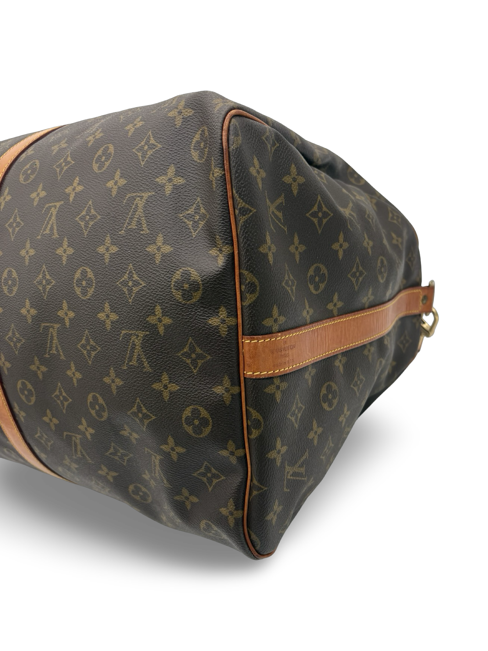 Louis Vuitton Keepall 60 Bandouliere Brown Monogram Canvas Travel Duffel Bag — image 8