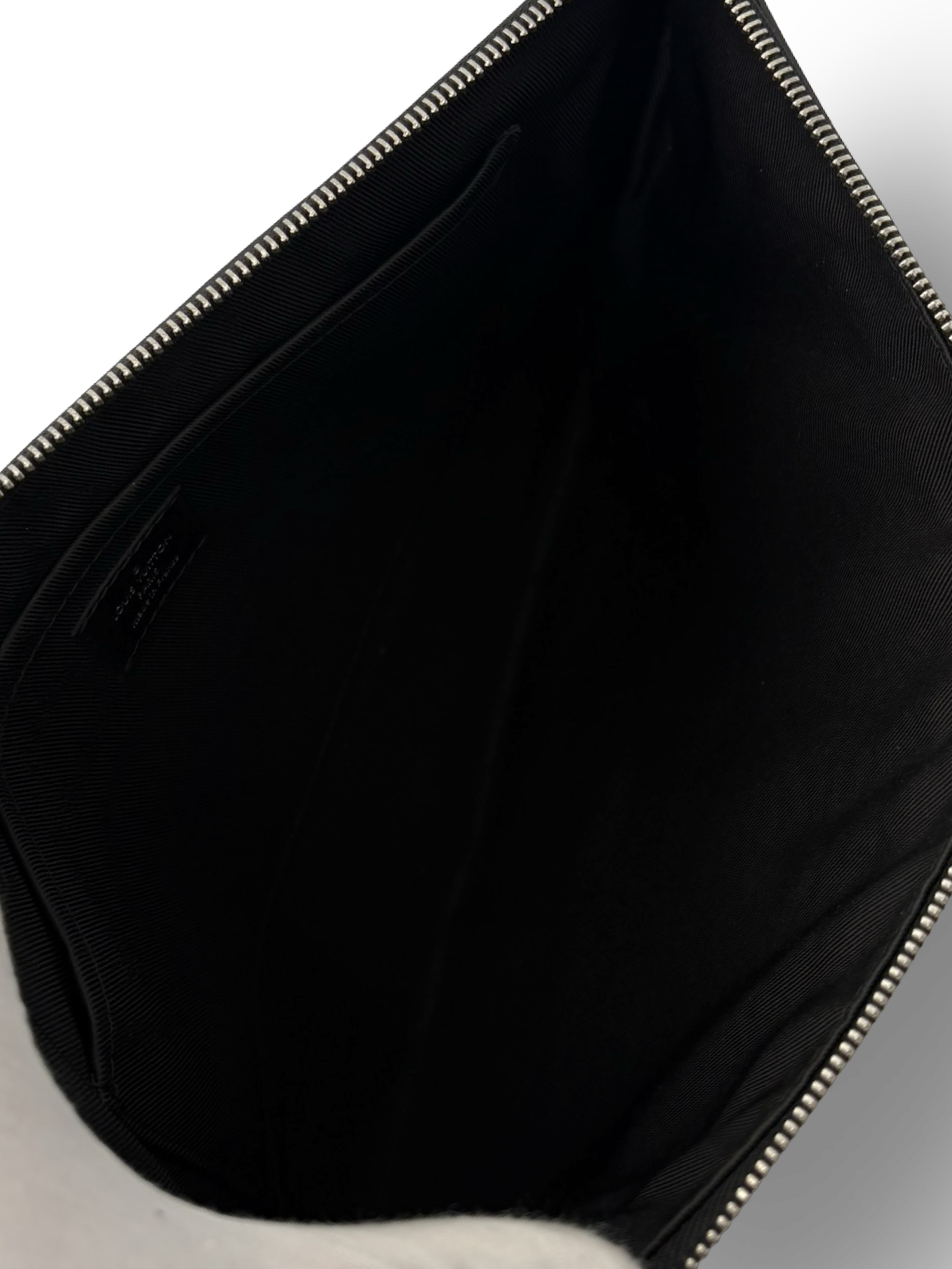 Louis Vuitton Brown Monogram Eclipse Discovery Pochette GM Clutch Bag — image 15
