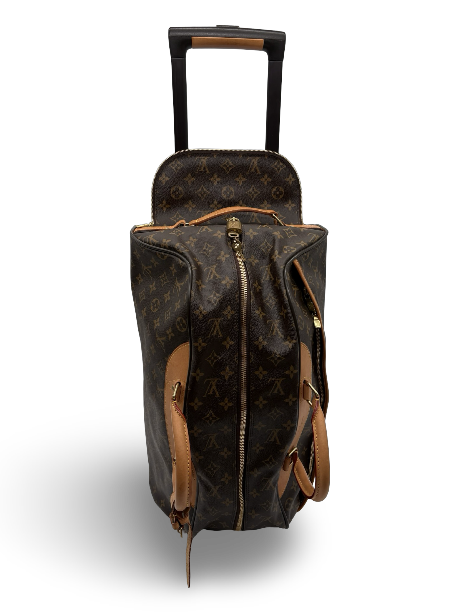 Louis Vuitton Eole 50 Travel Rolling Suitcase Duffel Brown Monogram Canvas Bag — image 21
