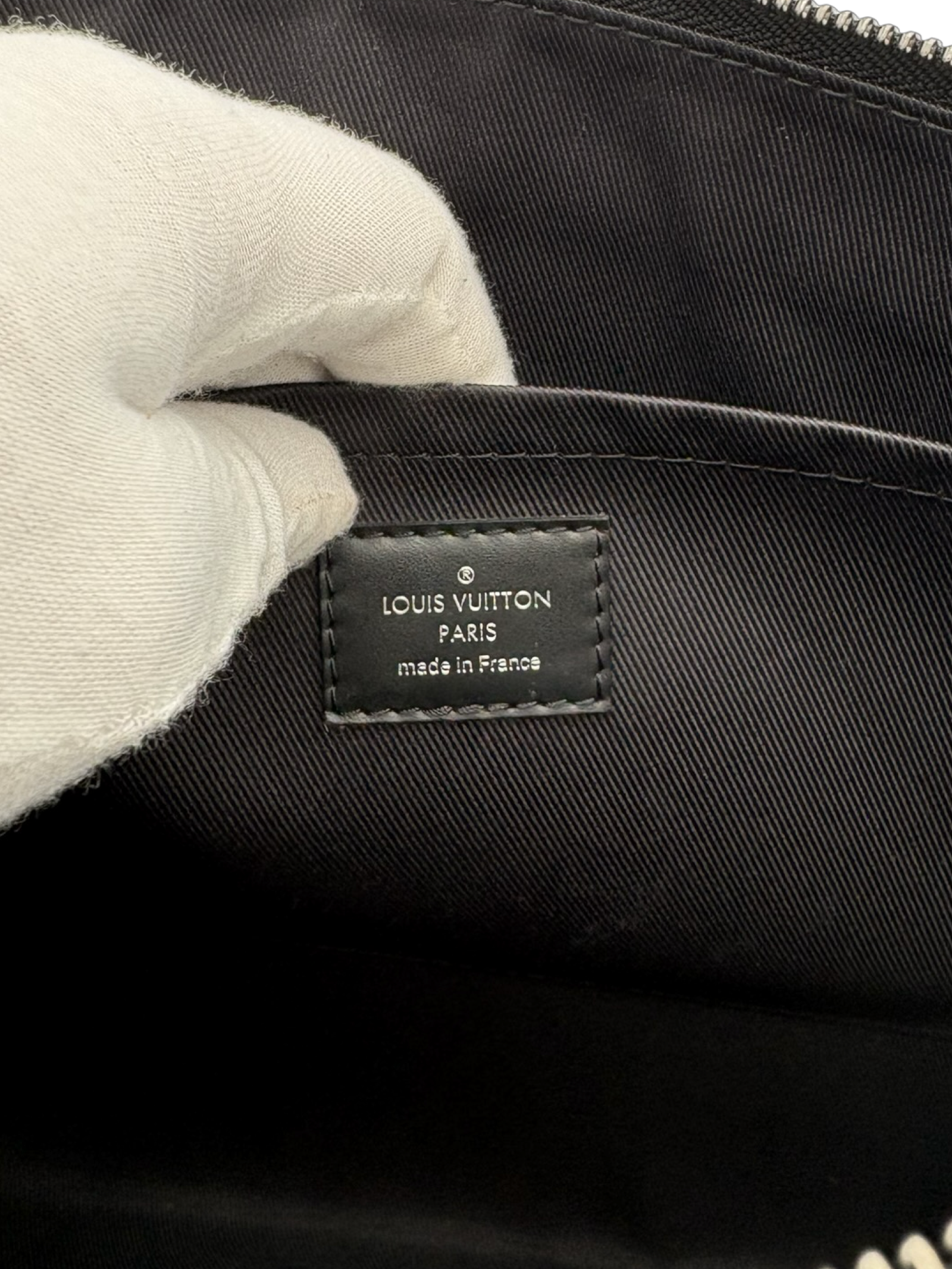 Louis Vuitton Black Monogram Eclipse Discovery Pochette GM Clutch Bag — image 12