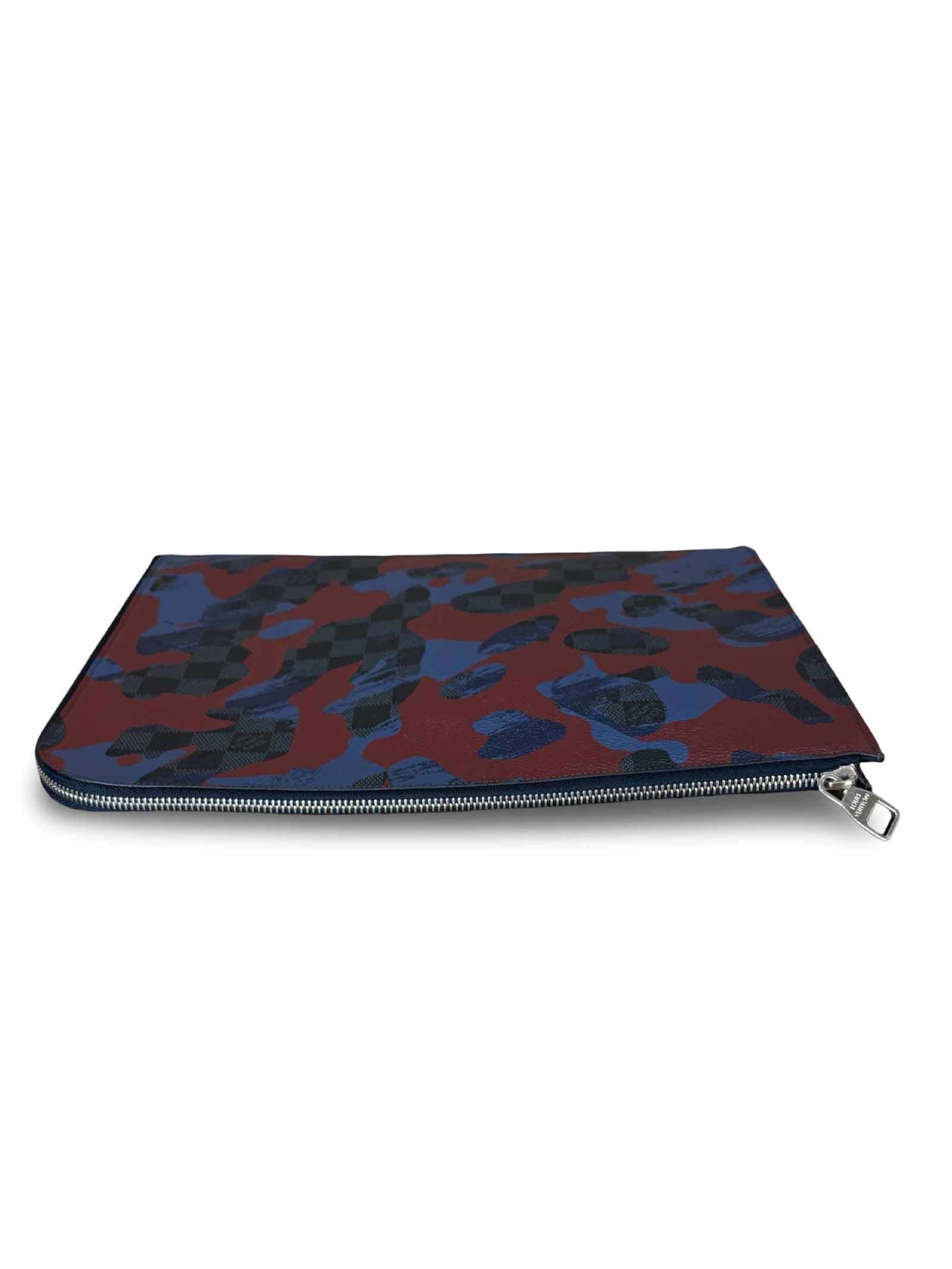 Louis Vuitton Damier Cobalt Camouflage Pochette Jour GM Clutch Bag — image 5