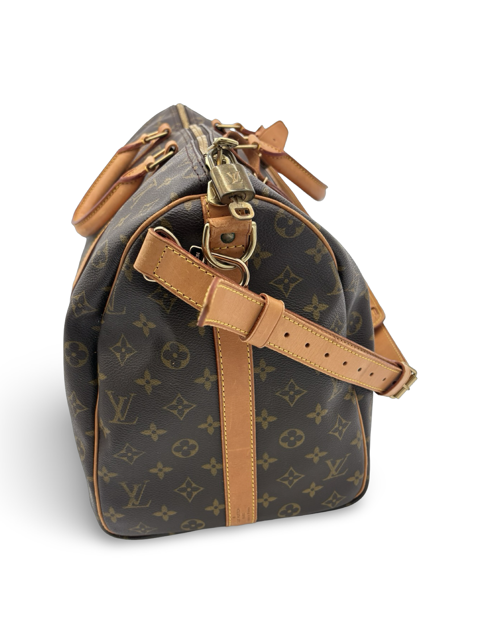 Louis Vuitton Keepall 50 Bandouliere Brown Monogram Canvas Travel Duffel Bag — image 4