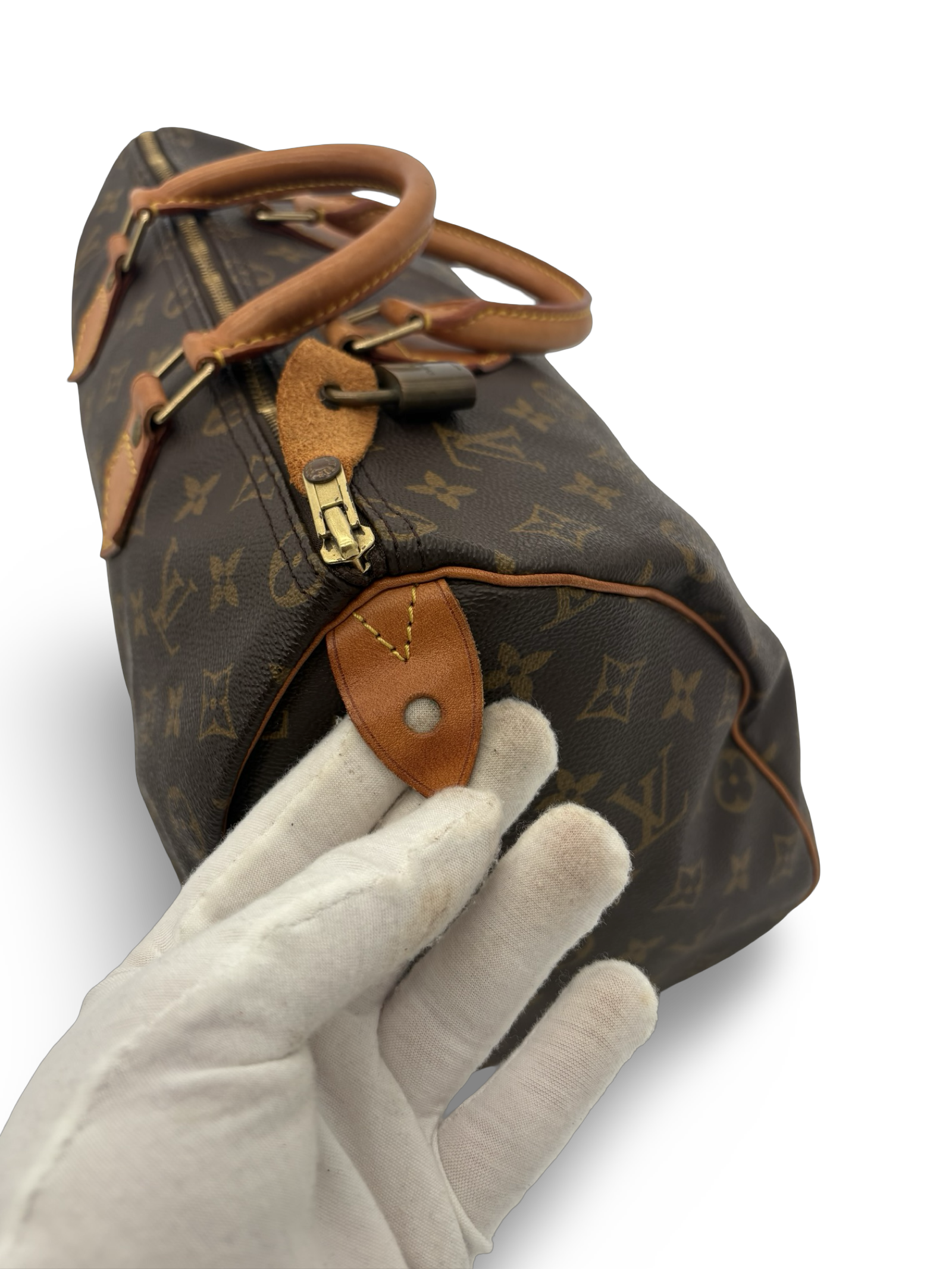 Louis Vuitton Speedy 35 Brown Monogram Canvas Handbag — image 11