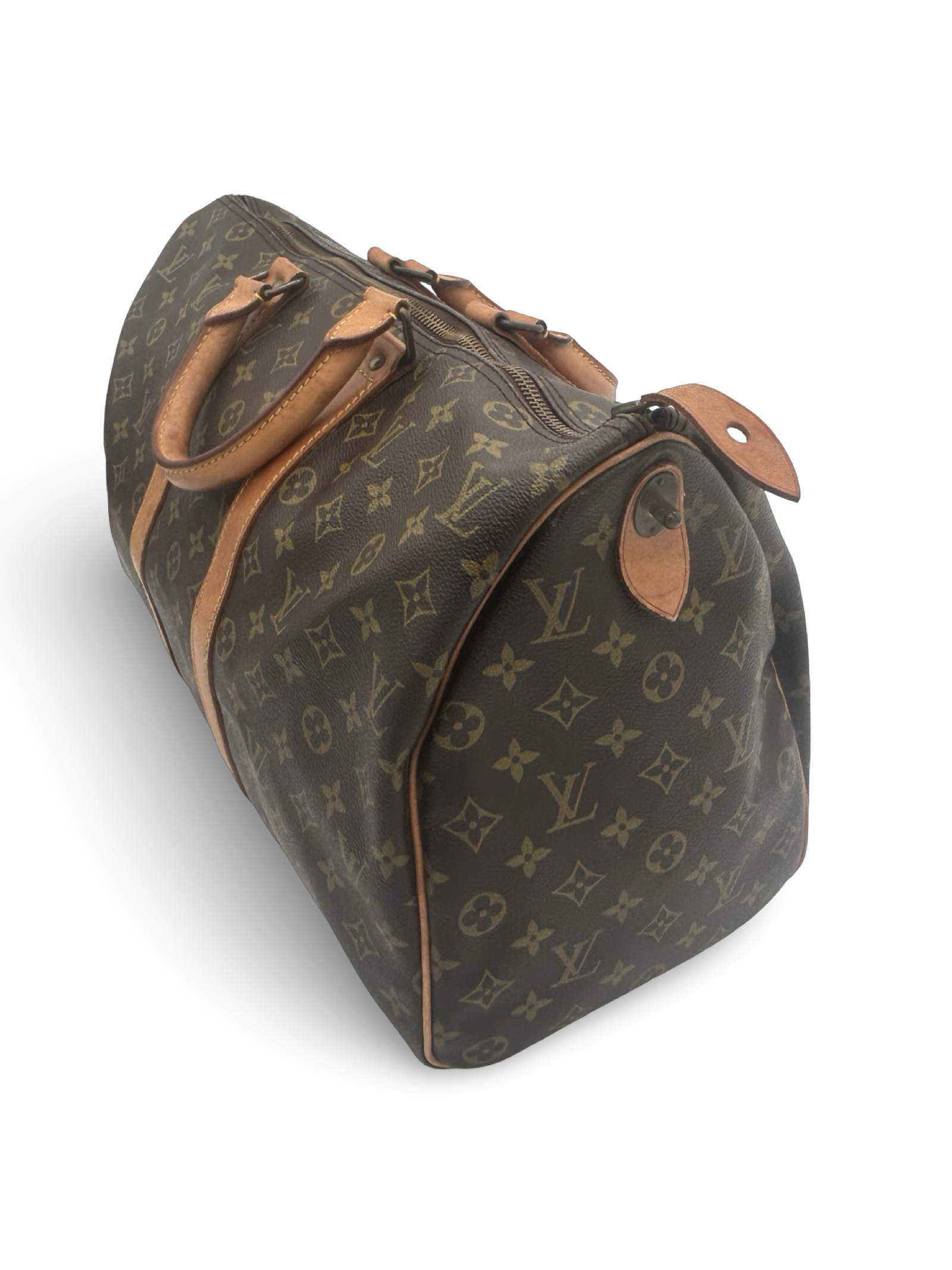 Louis Vuitton Keepall 45 Brown Monogram Canvas Travel Duffel Bag — image 4