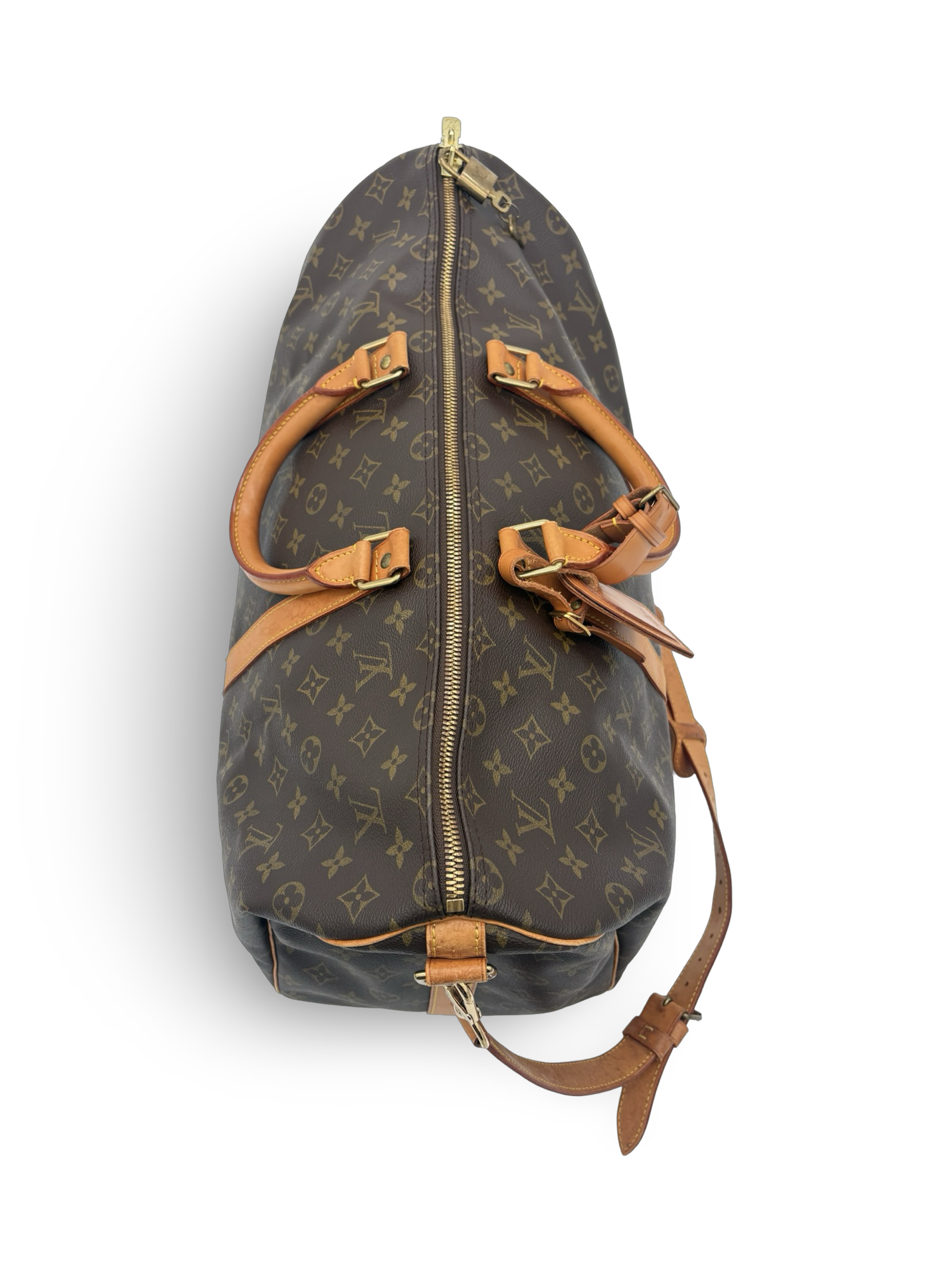 Louis Vuitton Keepall 50 Bandouliere Brown Monogram Canvas Travel Duffel Bag — image 5