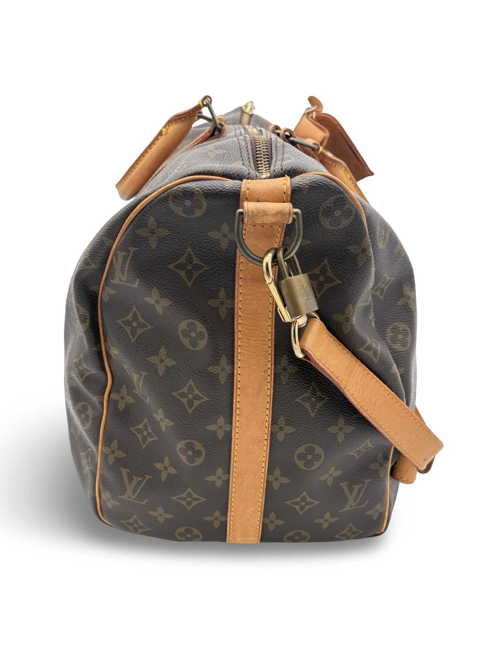 Louis Vuitton Keepall 50 Bandouliere Brown Monogram Canvas Travel Duffel Bag — image 4