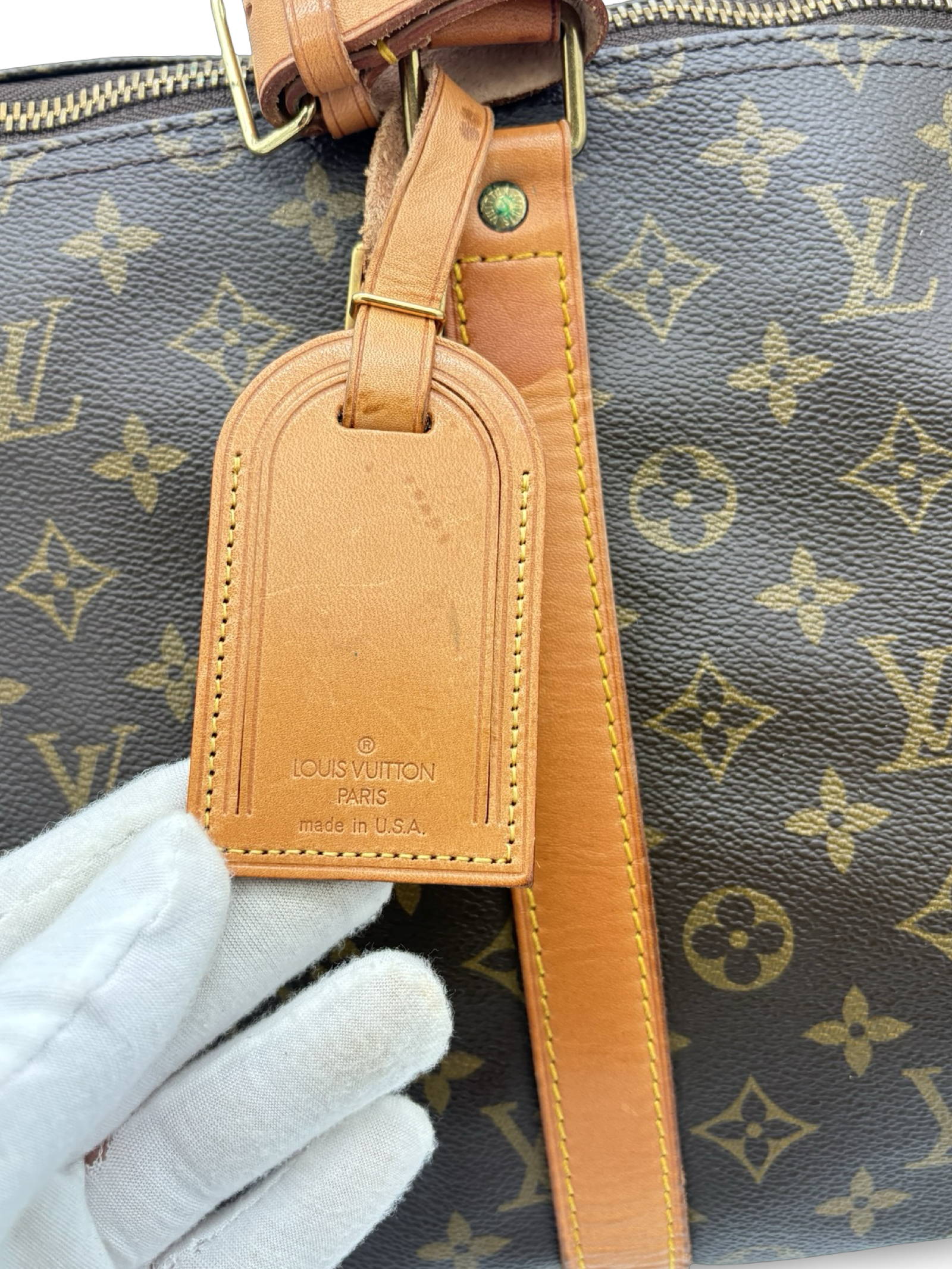 Louis Vuitton Keepall 55 Bandouliere Brown Monogram Canvas Travel Duffel Bag — image 13