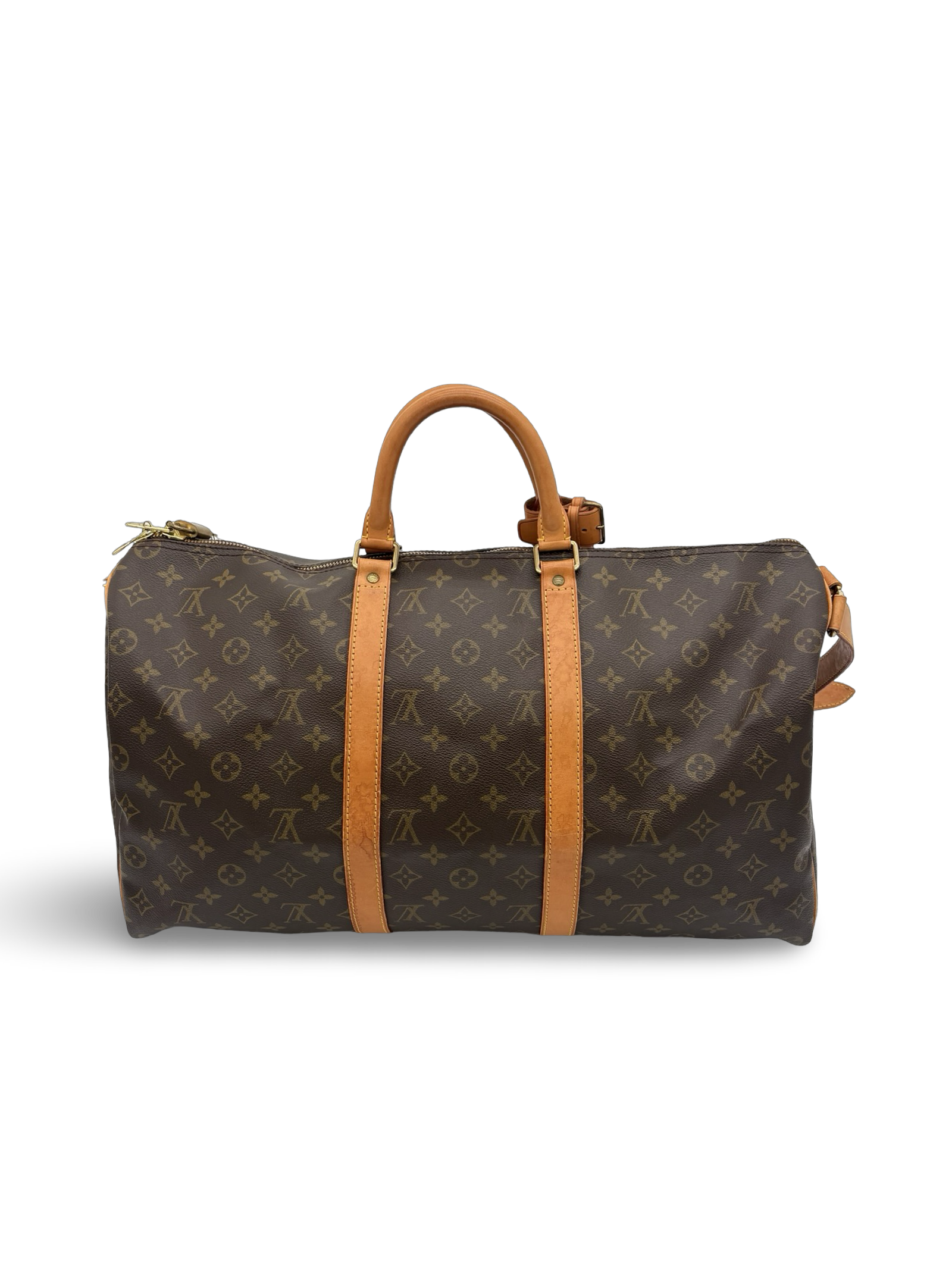 Louis Vuitton Keepall 50 Bandouliere Brown Monogram Canvas Travel Duffel Bag — image 2