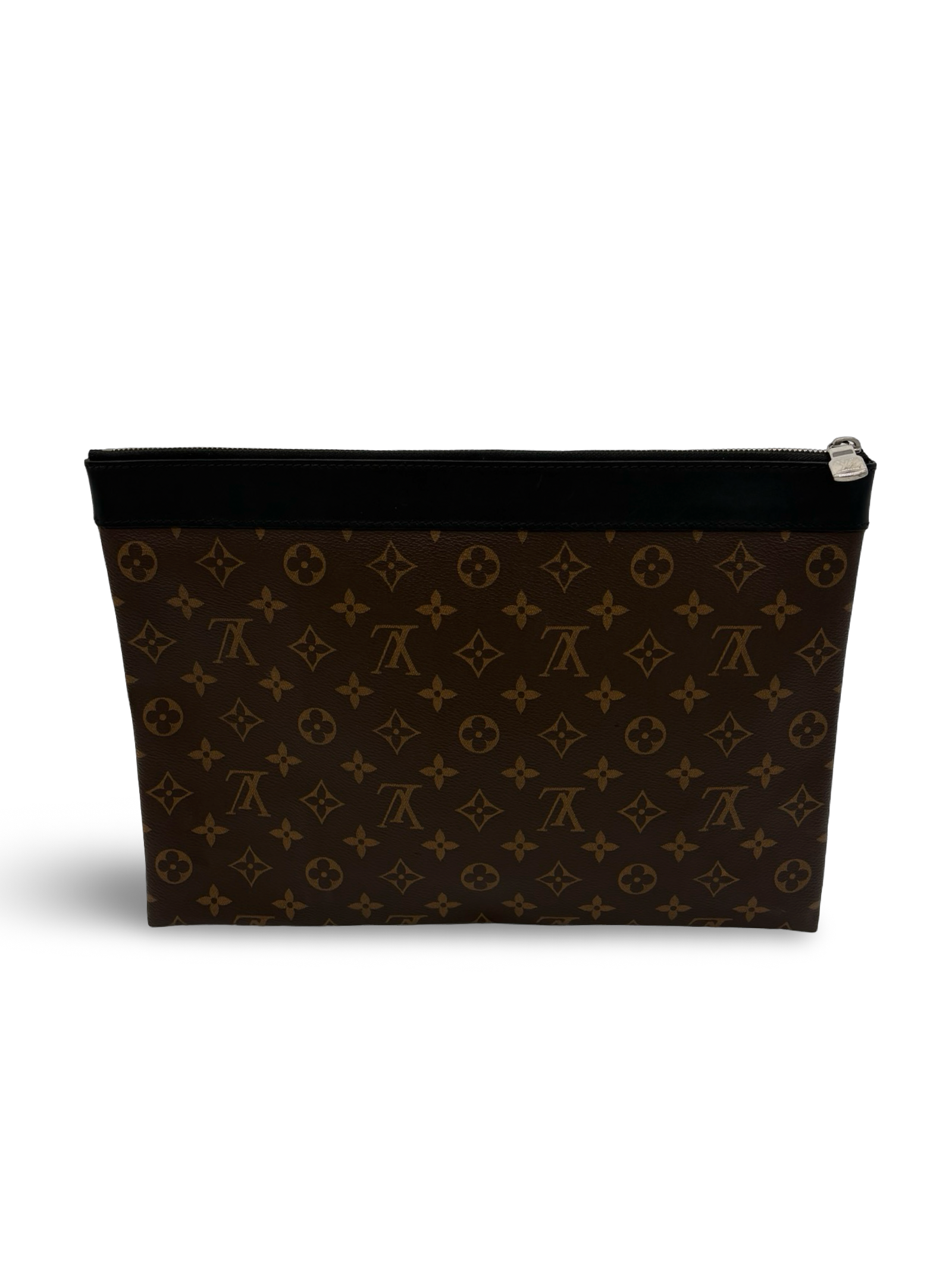 Louis Vuitton Brown Monogram Eclipse Discovery Pochette GM Clutch Bag — image 4