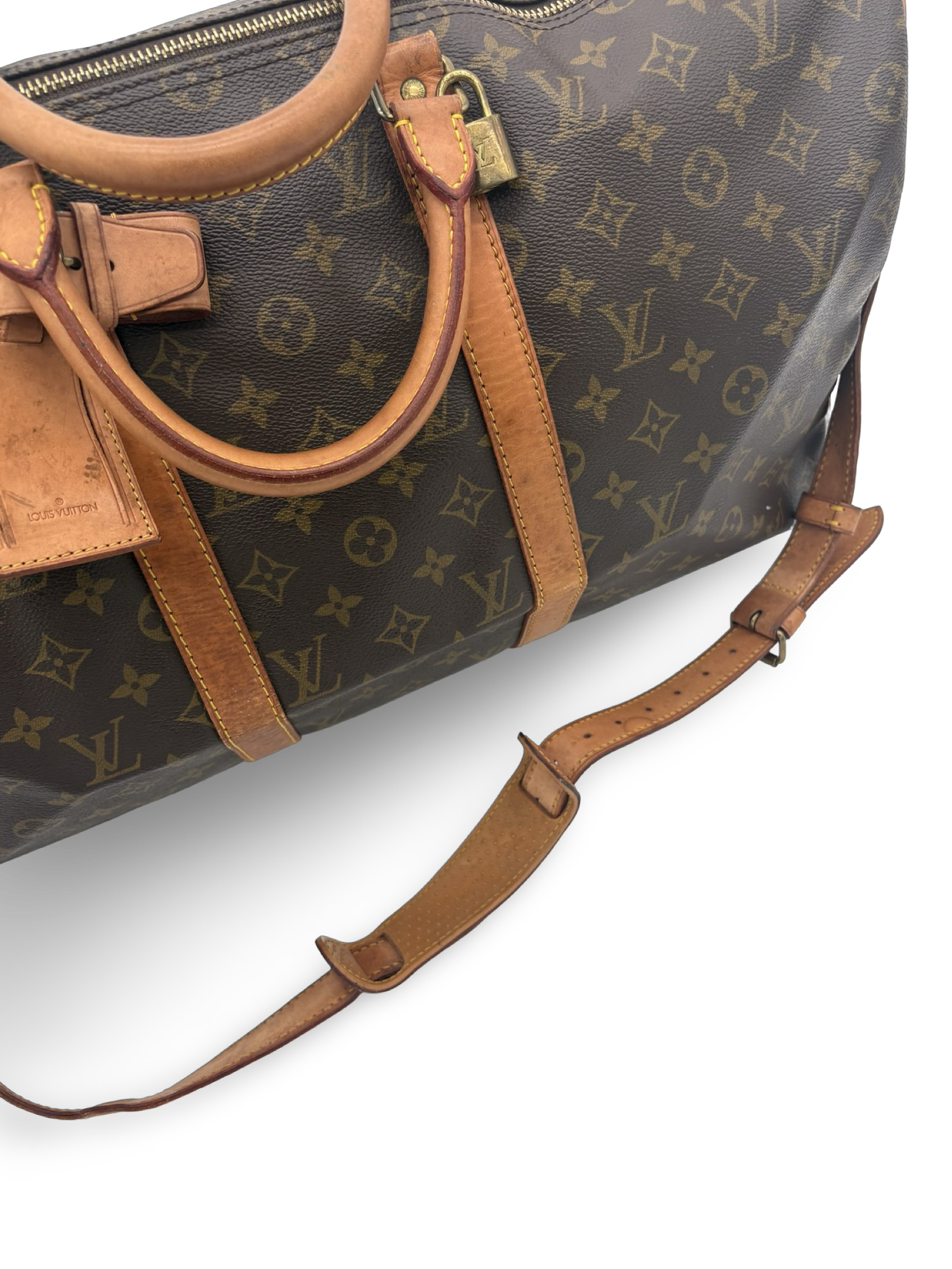 Louis Vuitton Keepall 50 Bandouliere Brown Monogram Canvas Travel Duffel Bag — image 12