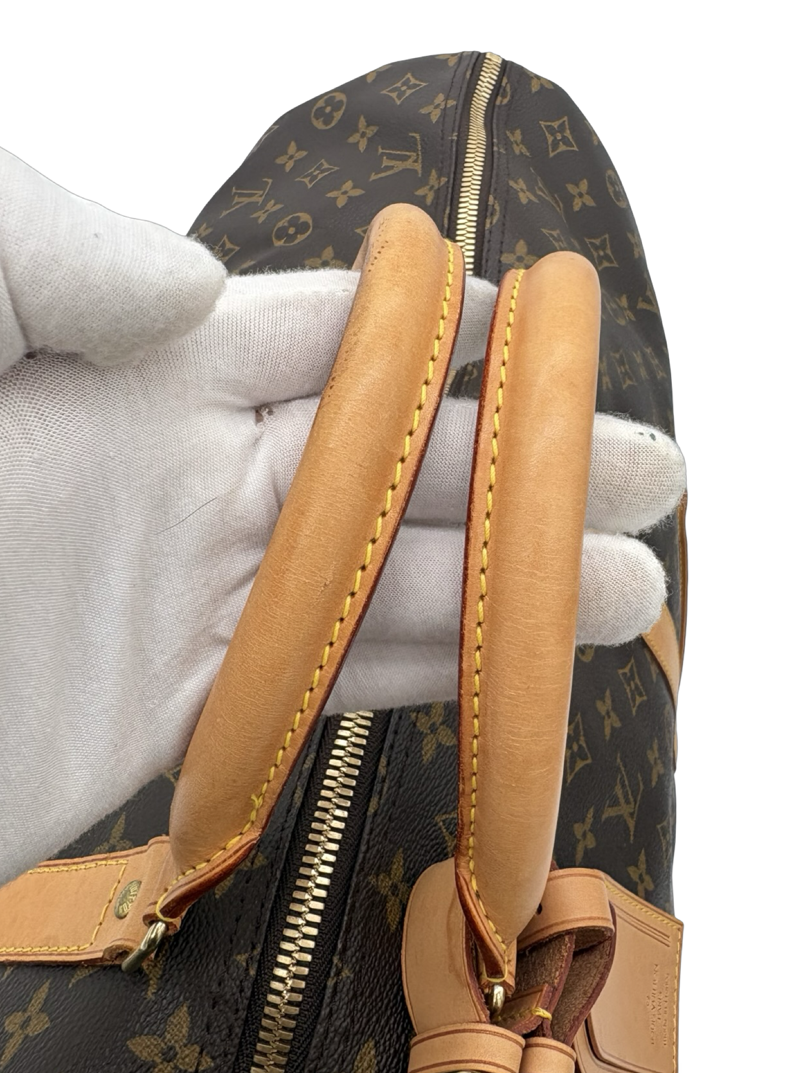Louis Vuitton Keepall 60 Bandouliere Brown Monogram Canvas Travel Duffel Bag — image 5