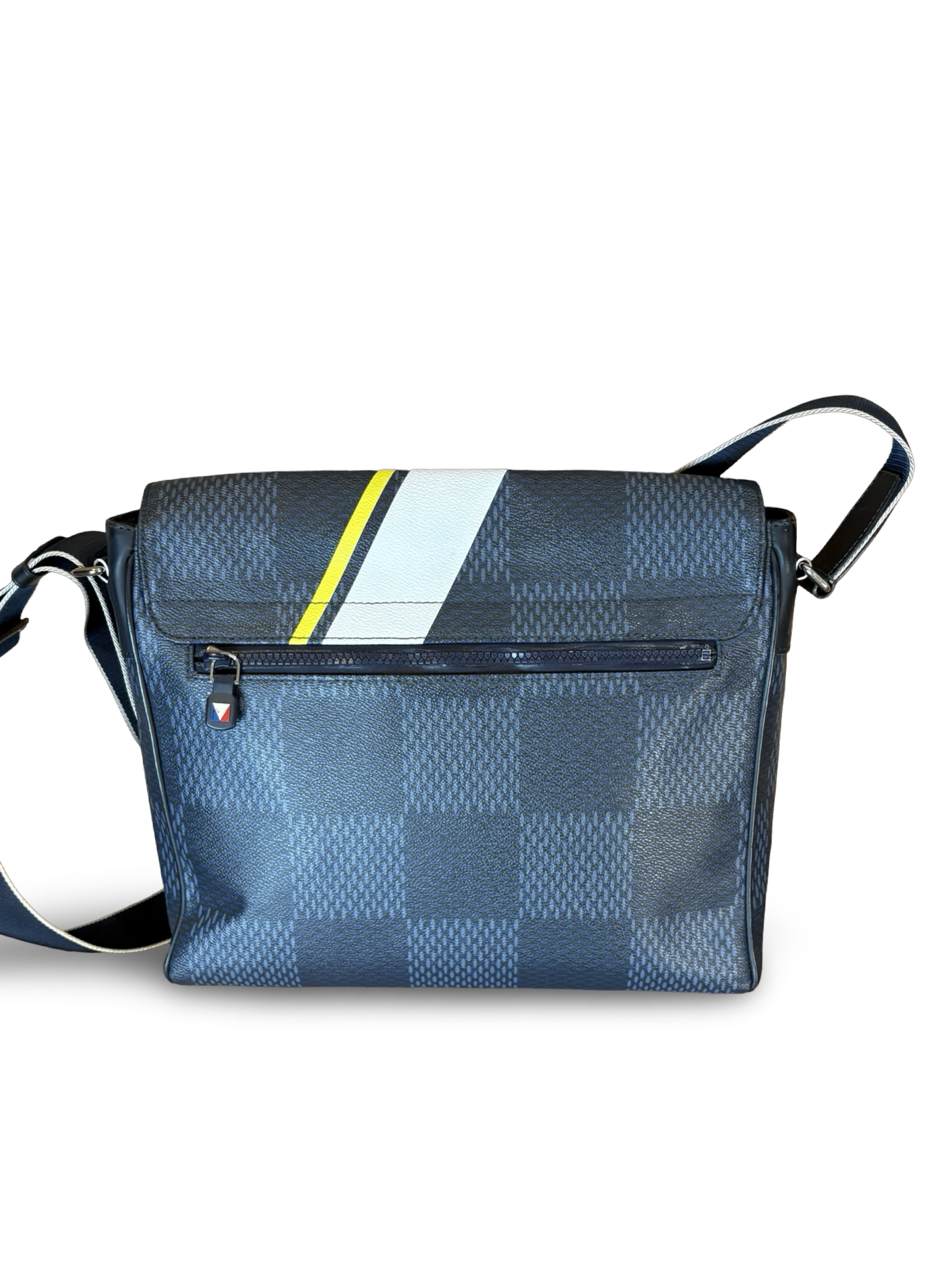 Louis Vuitton District Messenger MM Cobalt Latitude Americas Cup Bag — image 4
