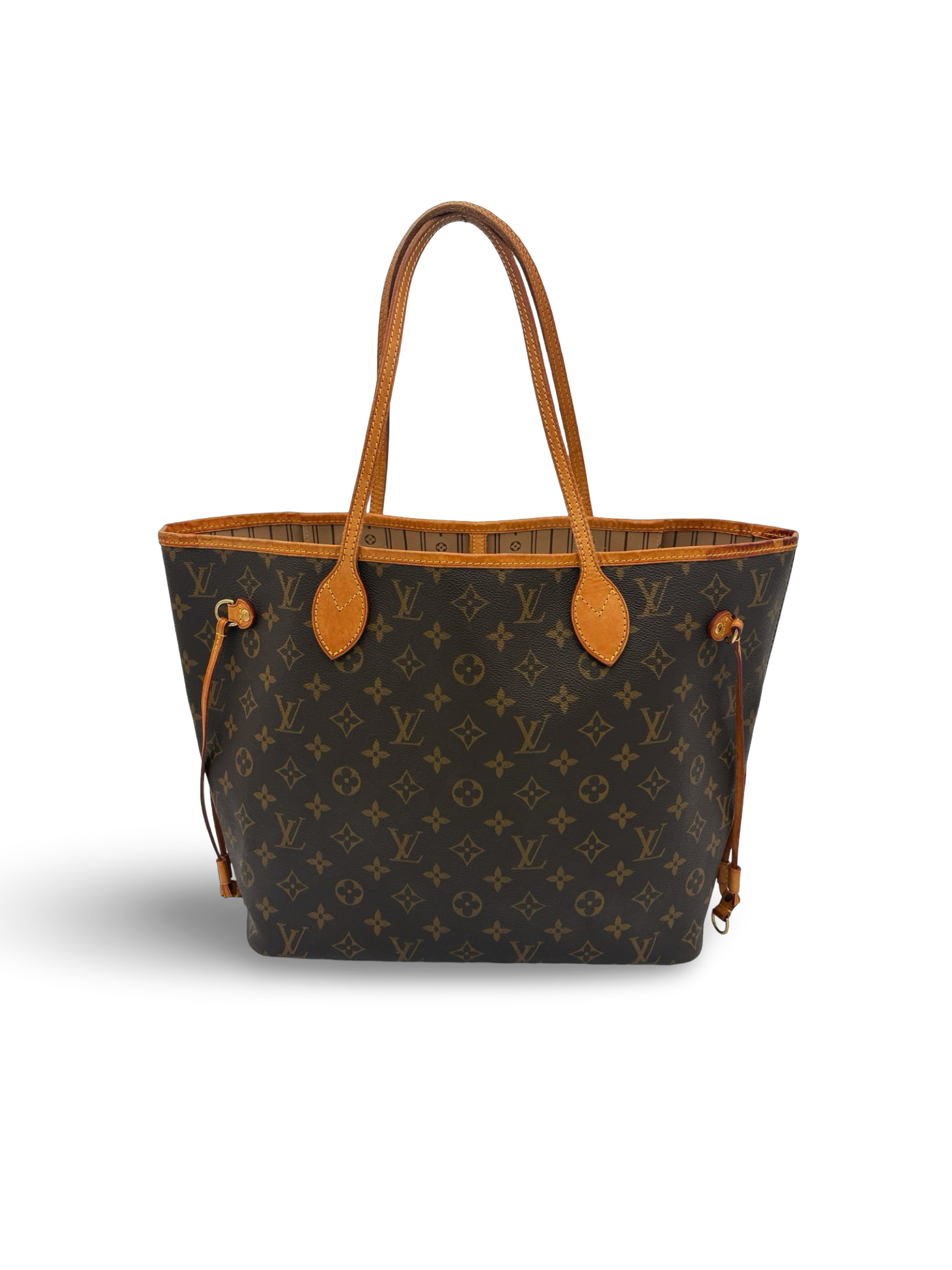 Louis Vuitton Neverfull MM Brown Monogram Canvas Tote Handbag